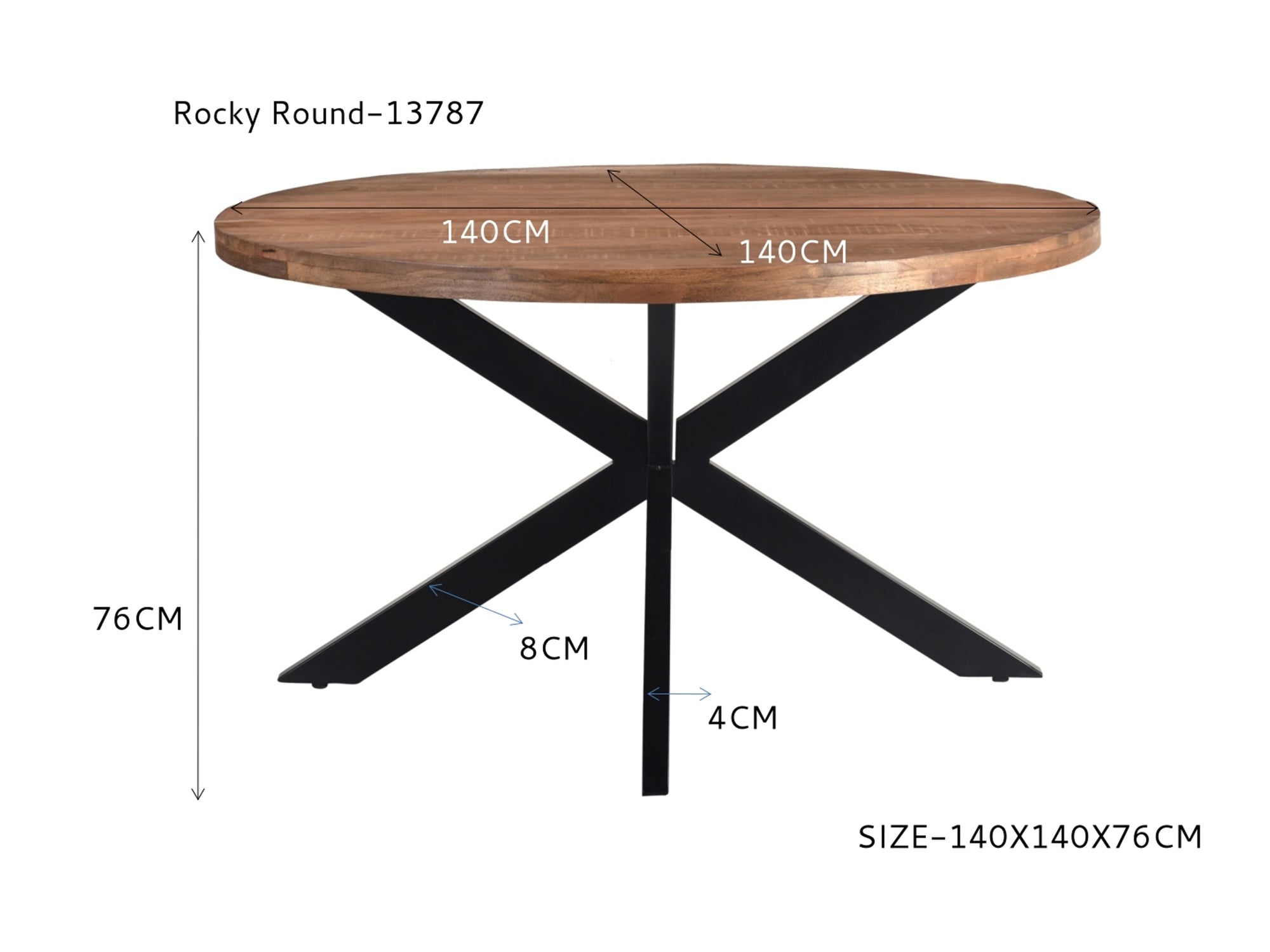 Rocky Round Spider 140cm
