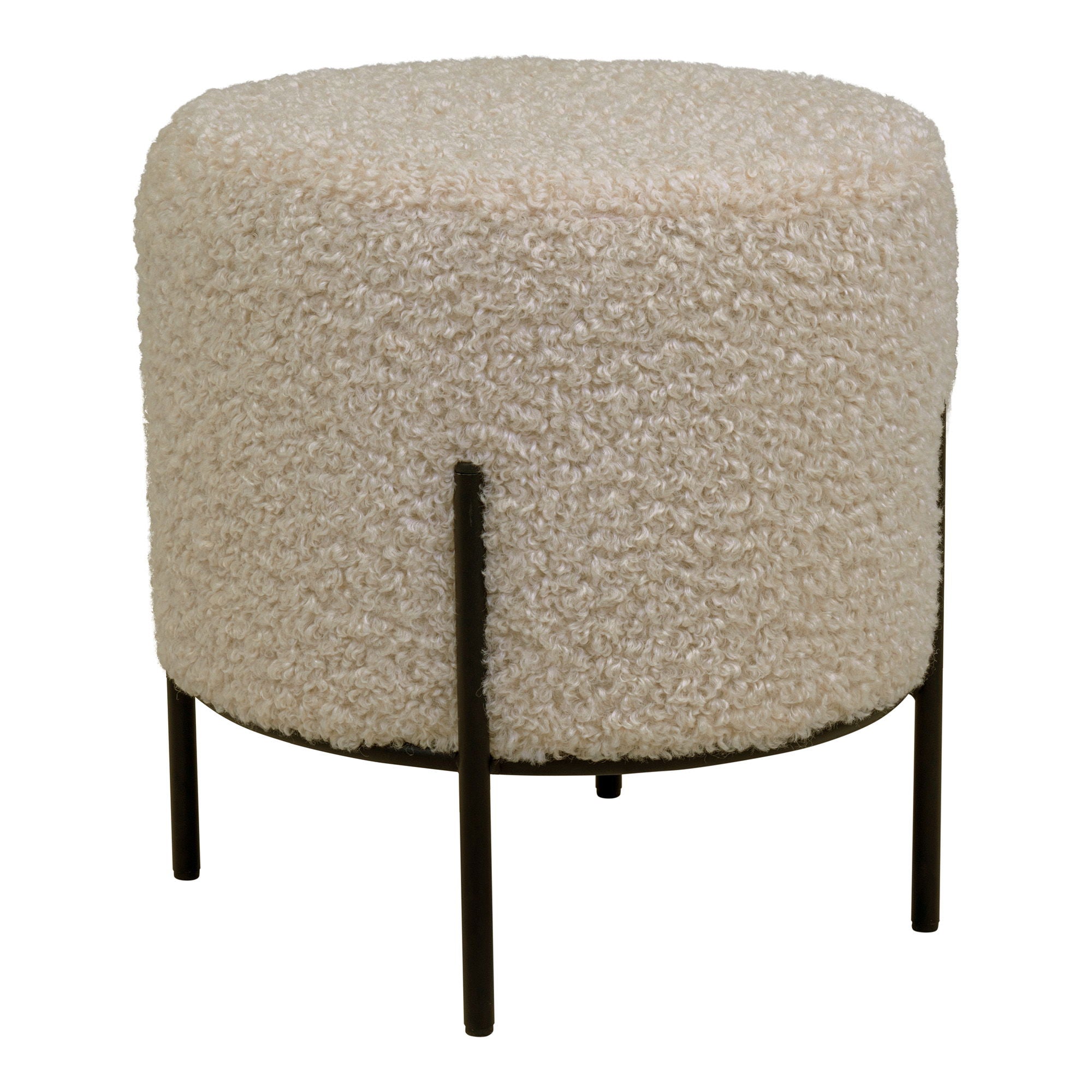 Poef Alford in Teddy 35,5x37 cm