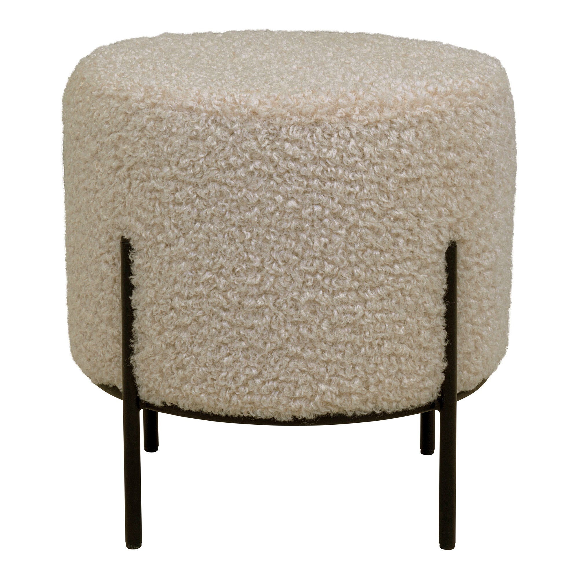 Poef Alford in Teddy 35,5x37 cm