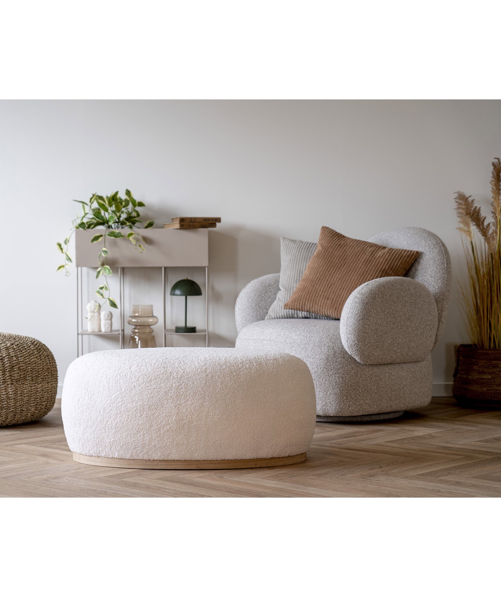 Manhattan teddy poef 54,5x88,5x36 cm