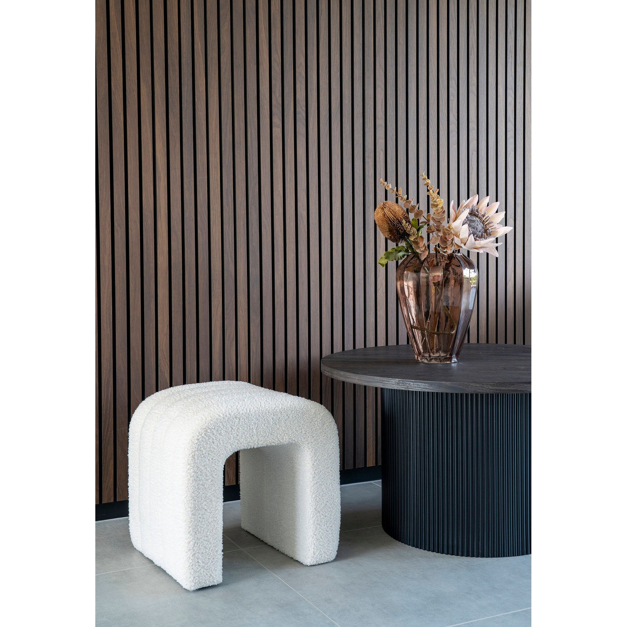Poef Colma Teddy 42x41x36 cm