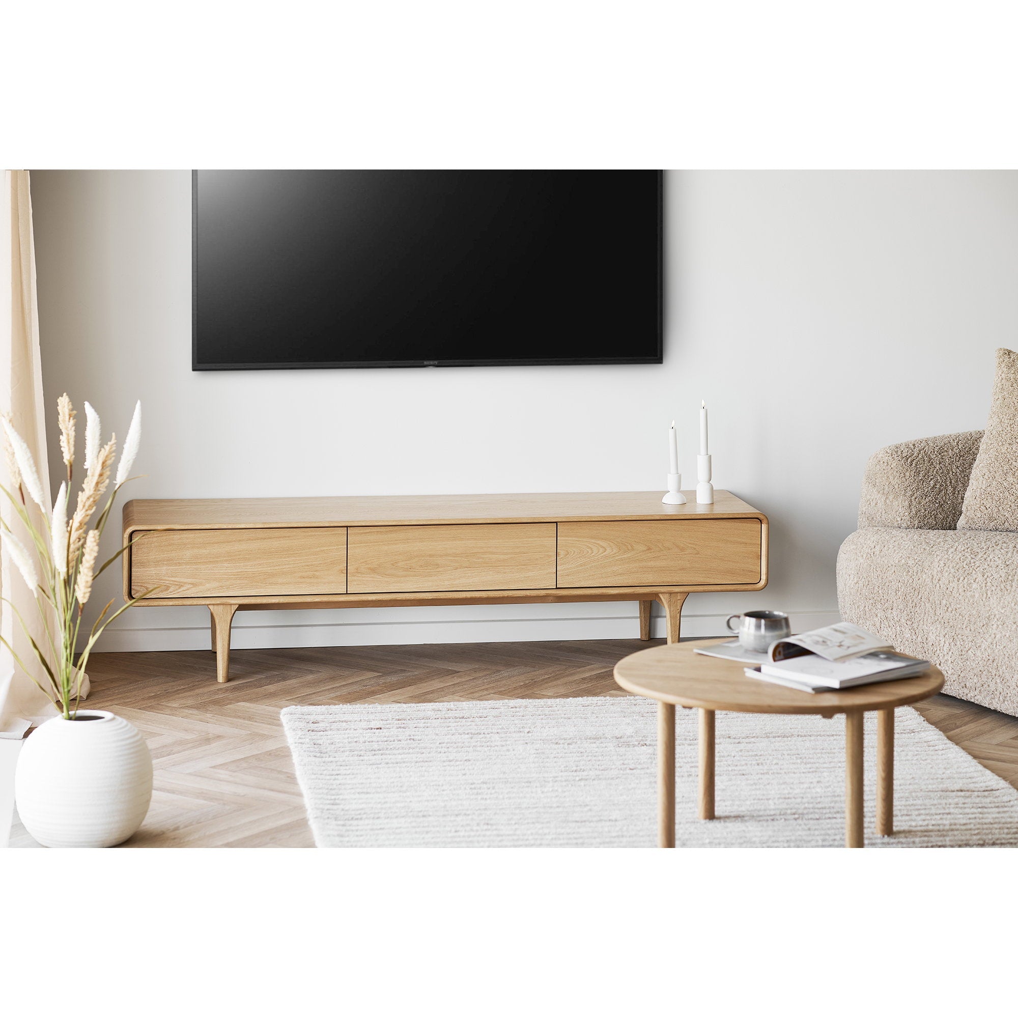 Jena salontafel in natural, ø70X40 cm