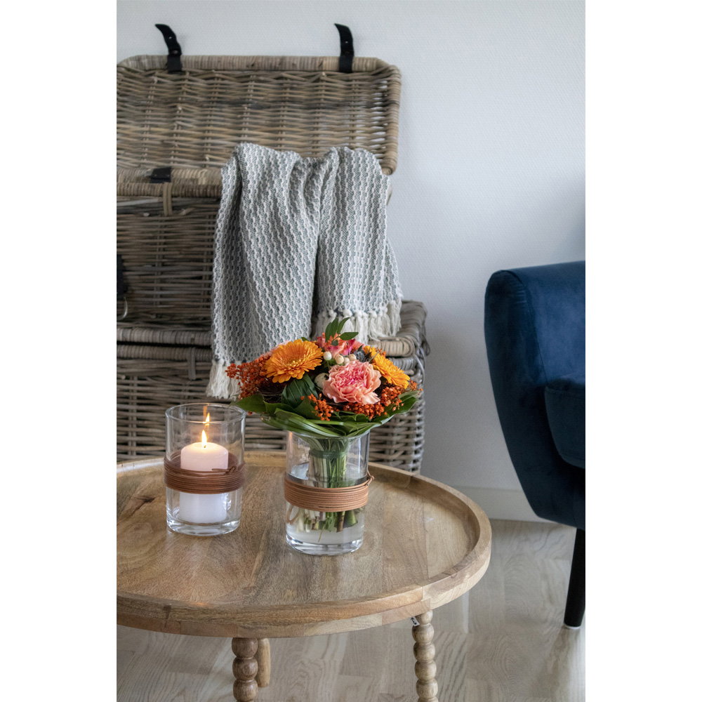 Jammu salontafel, mango natural ø60x35 cm