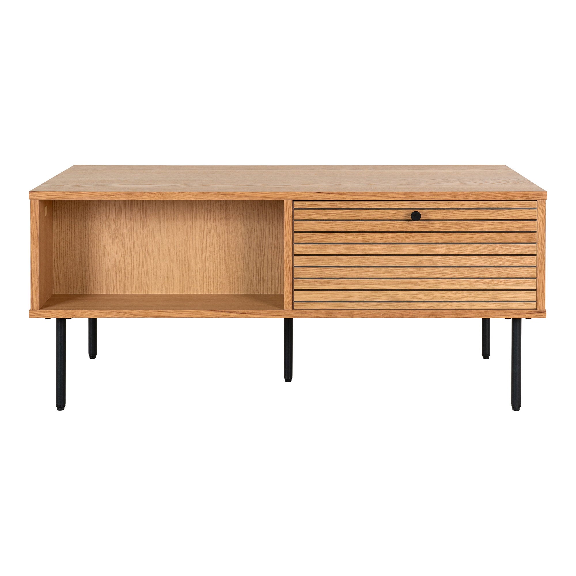 Kyoto salontafel met lades in oak veneer, 50x100x45 cm