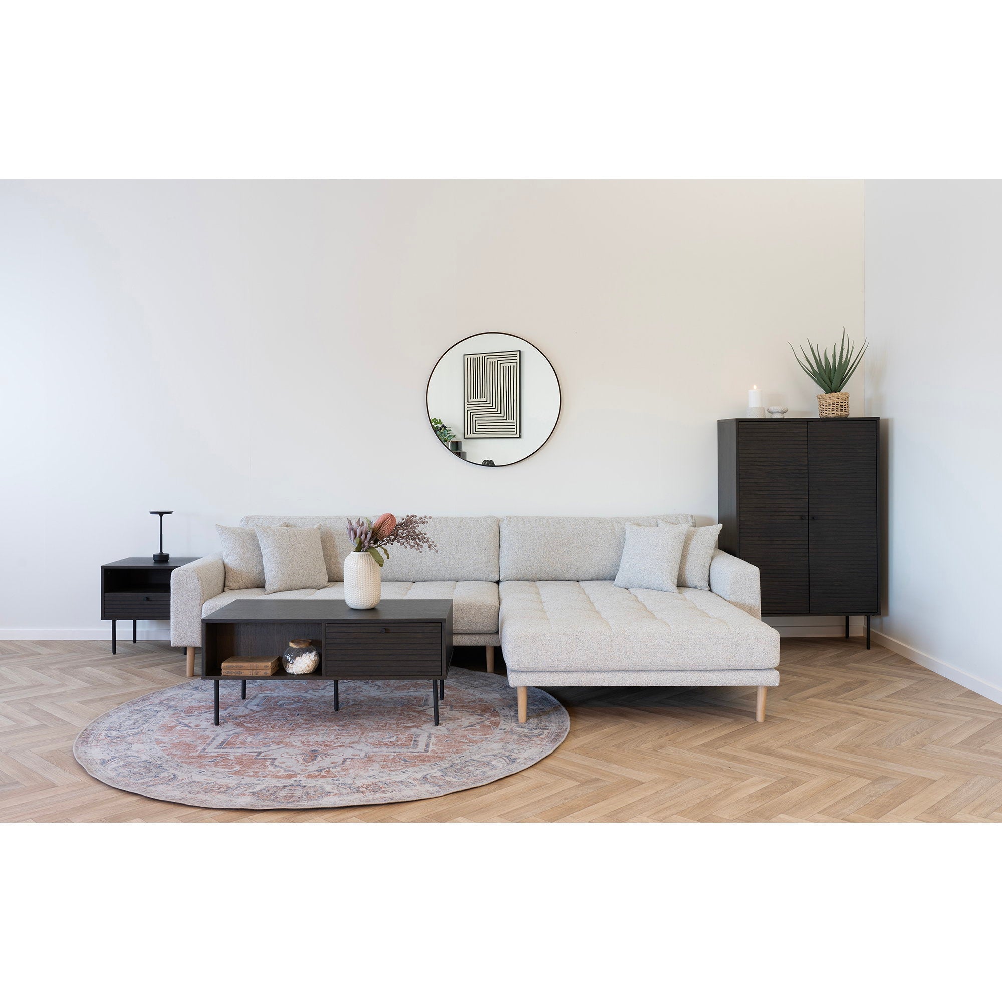 Kyoto salontafel met lades in hout, 50x100x45 cm