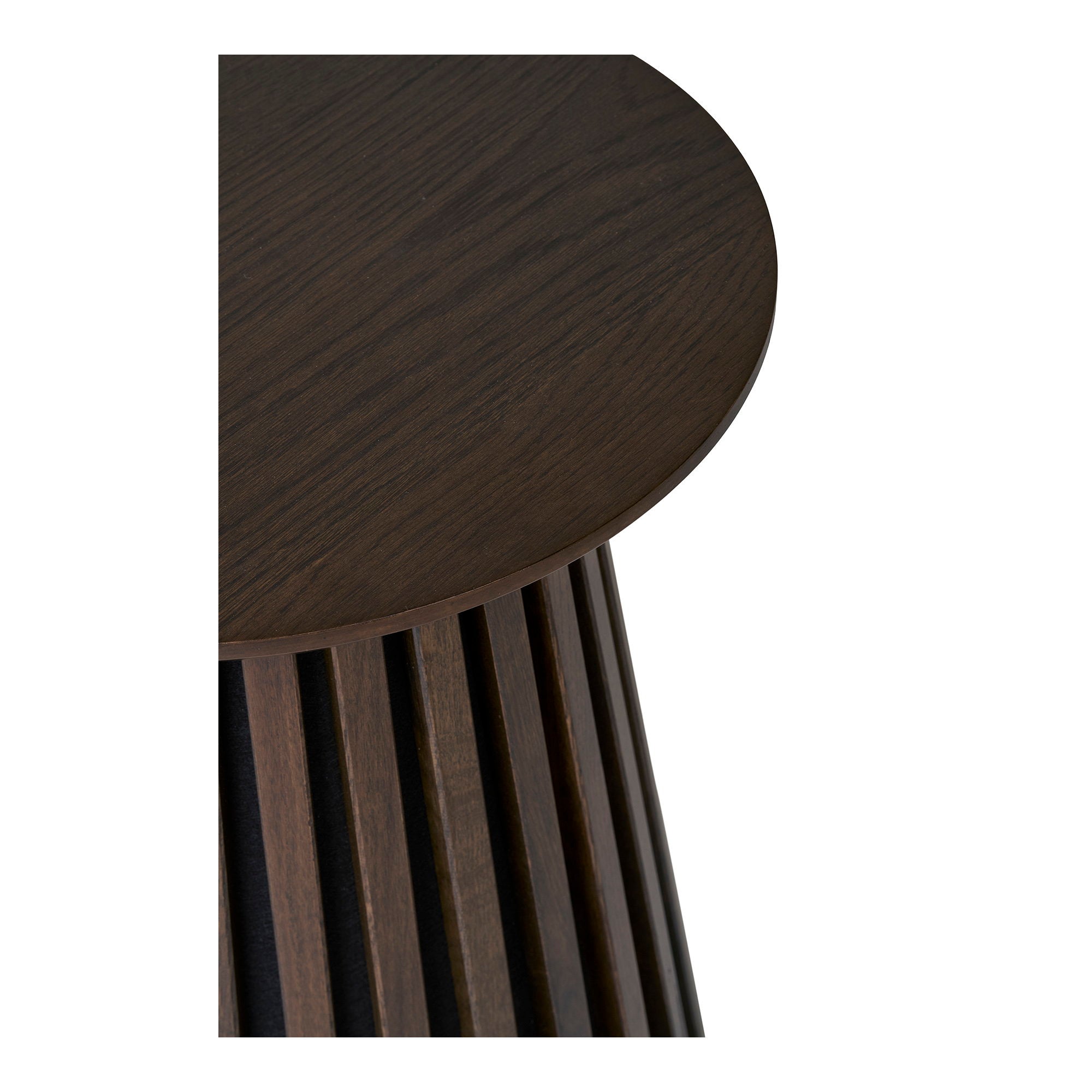 Osaka bijzettafel oak veneer, smoked ø40x50 cm