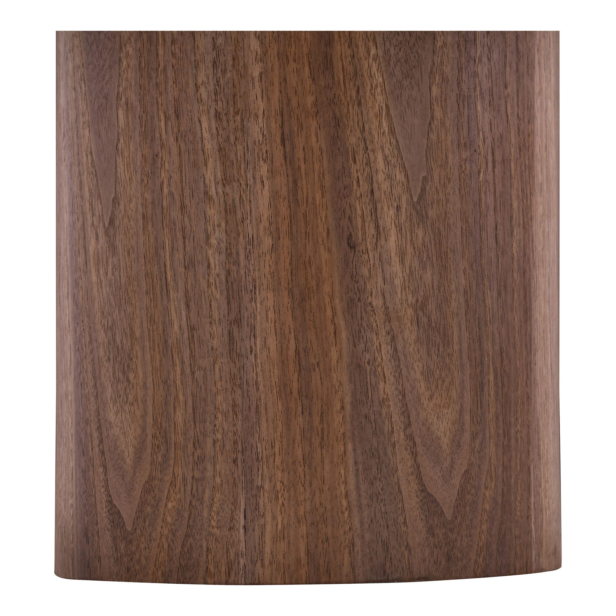 Noli salontafel, ceramic table top/ash veneer, white/dark brown ø60x42 cm
