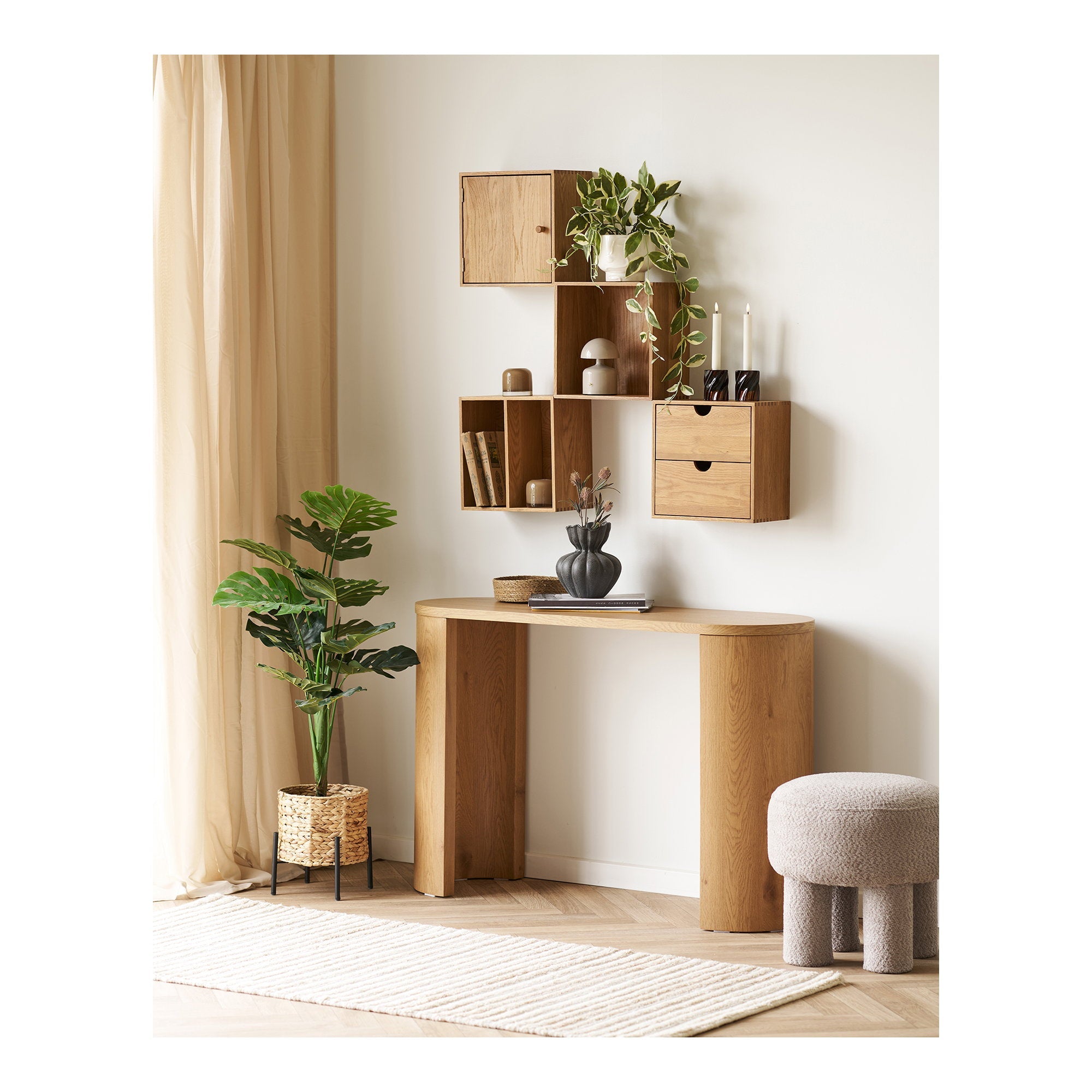 Wandtafel Bibion, 38x114x75 cm