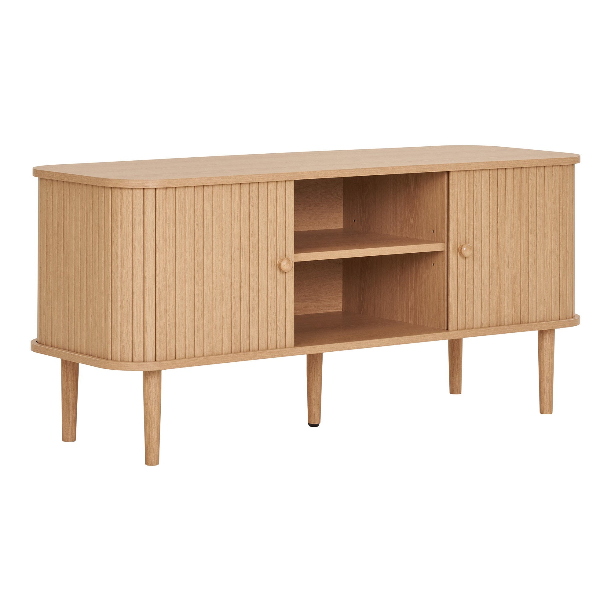 Nikko TV-bench - TV-bench, 2 doors, natural 113x40x52 cm