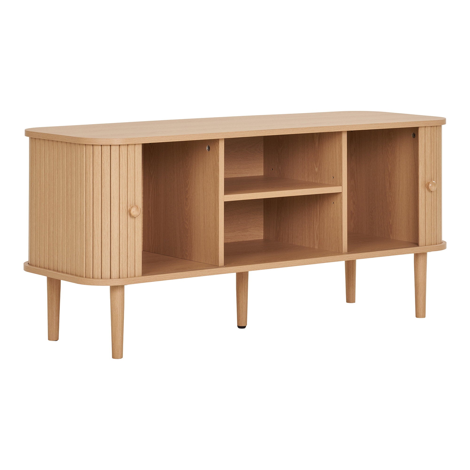 Nikko TV-bench - TV-bench, 2 doors, natural 113x40x52 cm