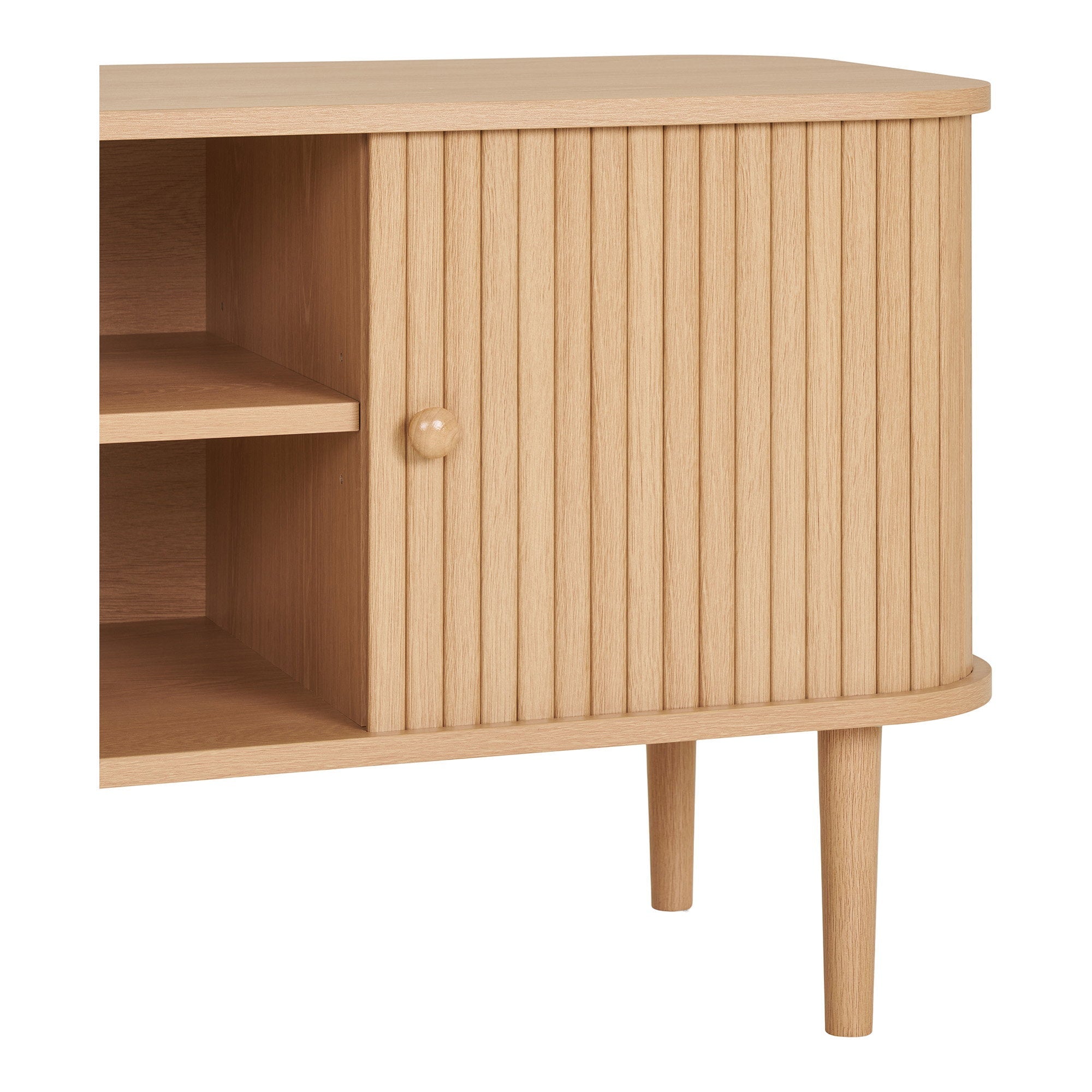Nikko TV-bench - TV-bench, 2 doors, natural 113x40x52 cm
