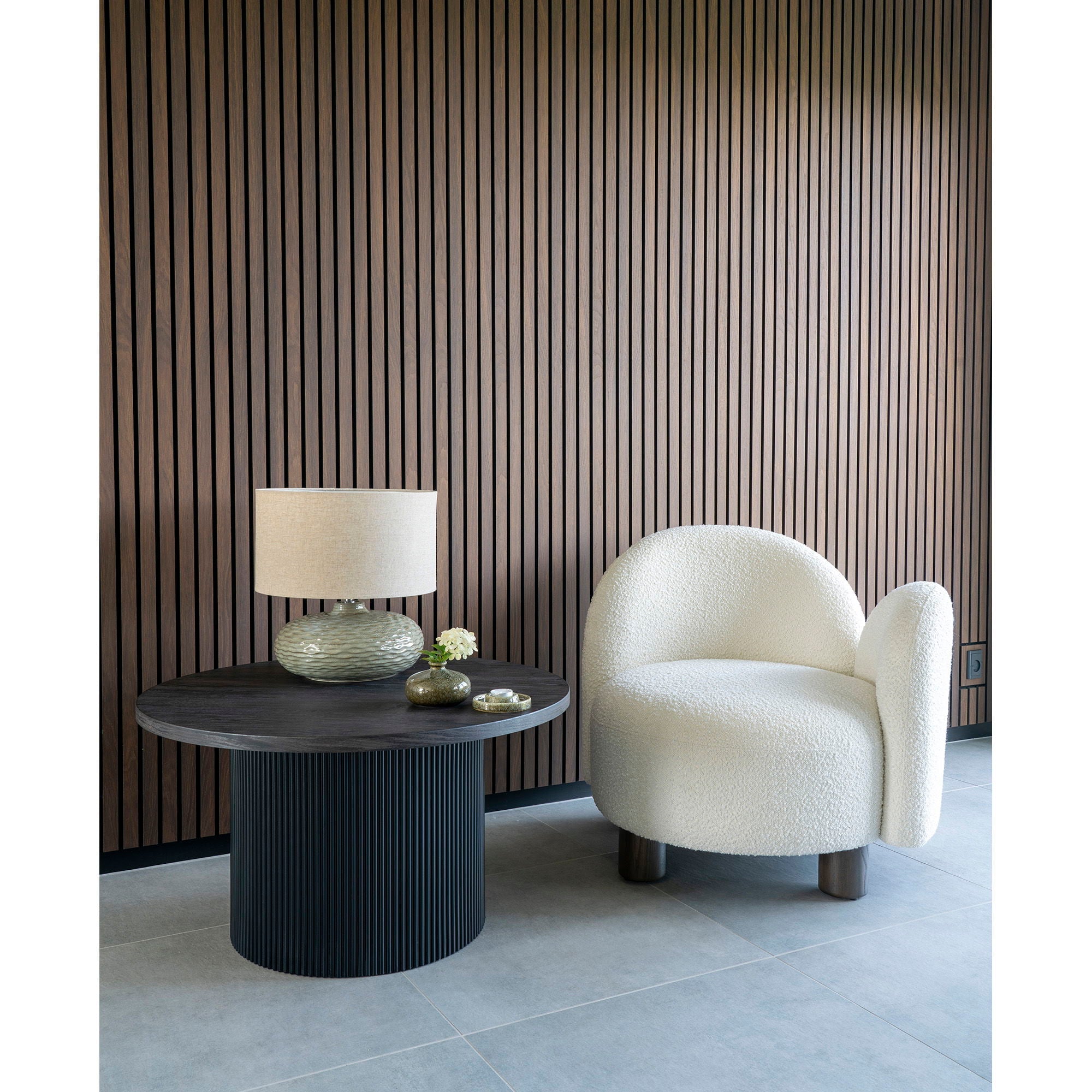 Boavista salontafel, dark brown ø80x45 cm