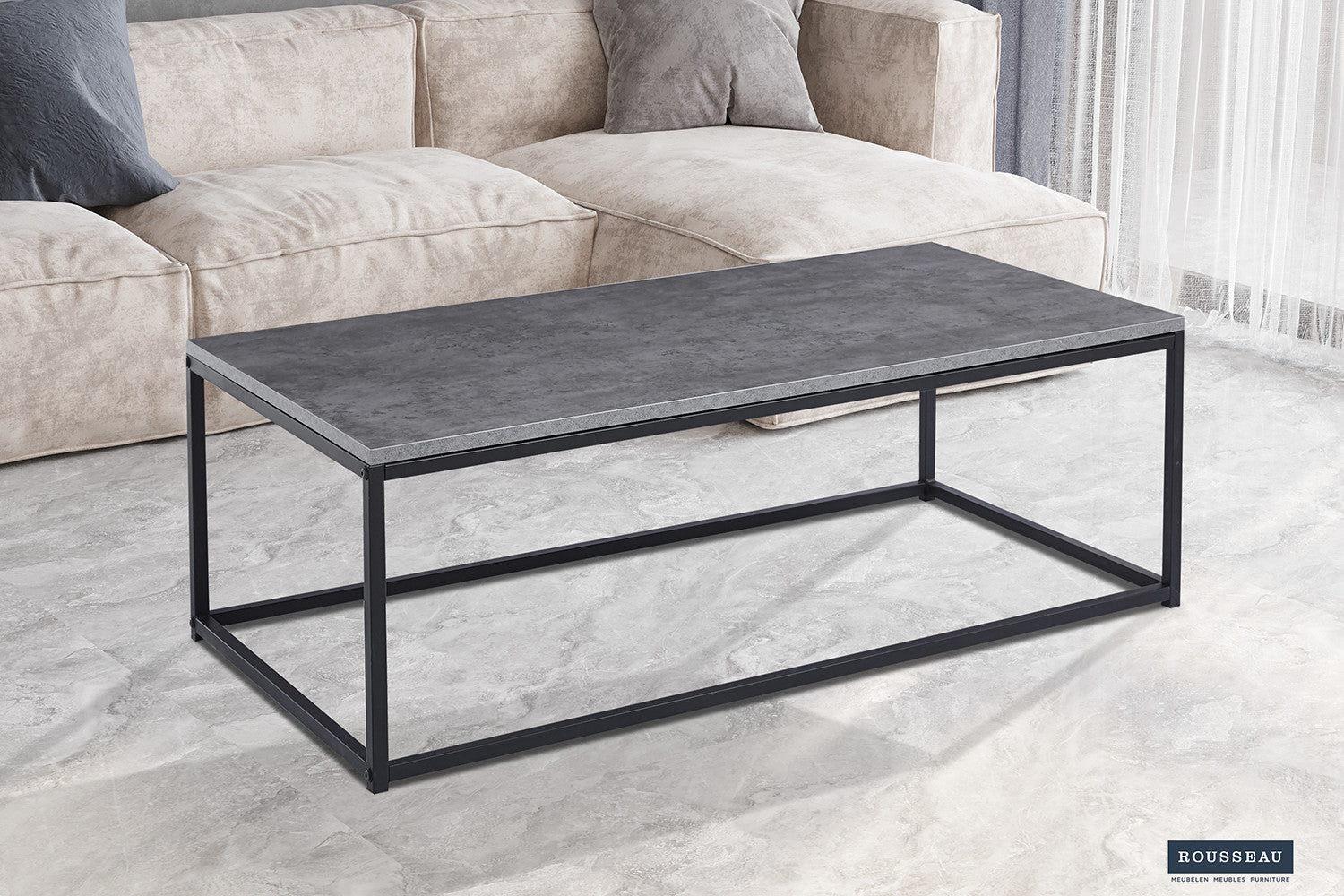 SALE - Salontafel 'Dallas' Decor Steen Grijs