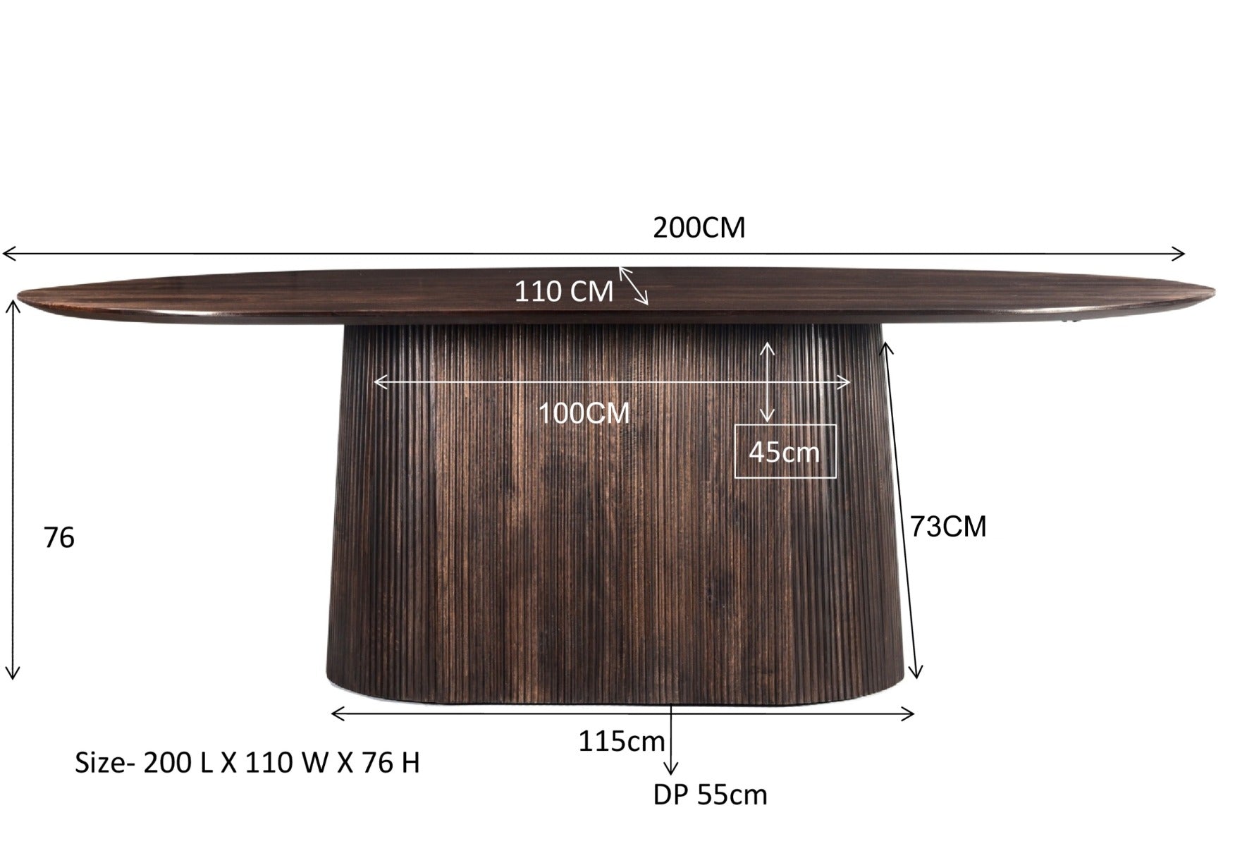 Salvator Walnut 200cm