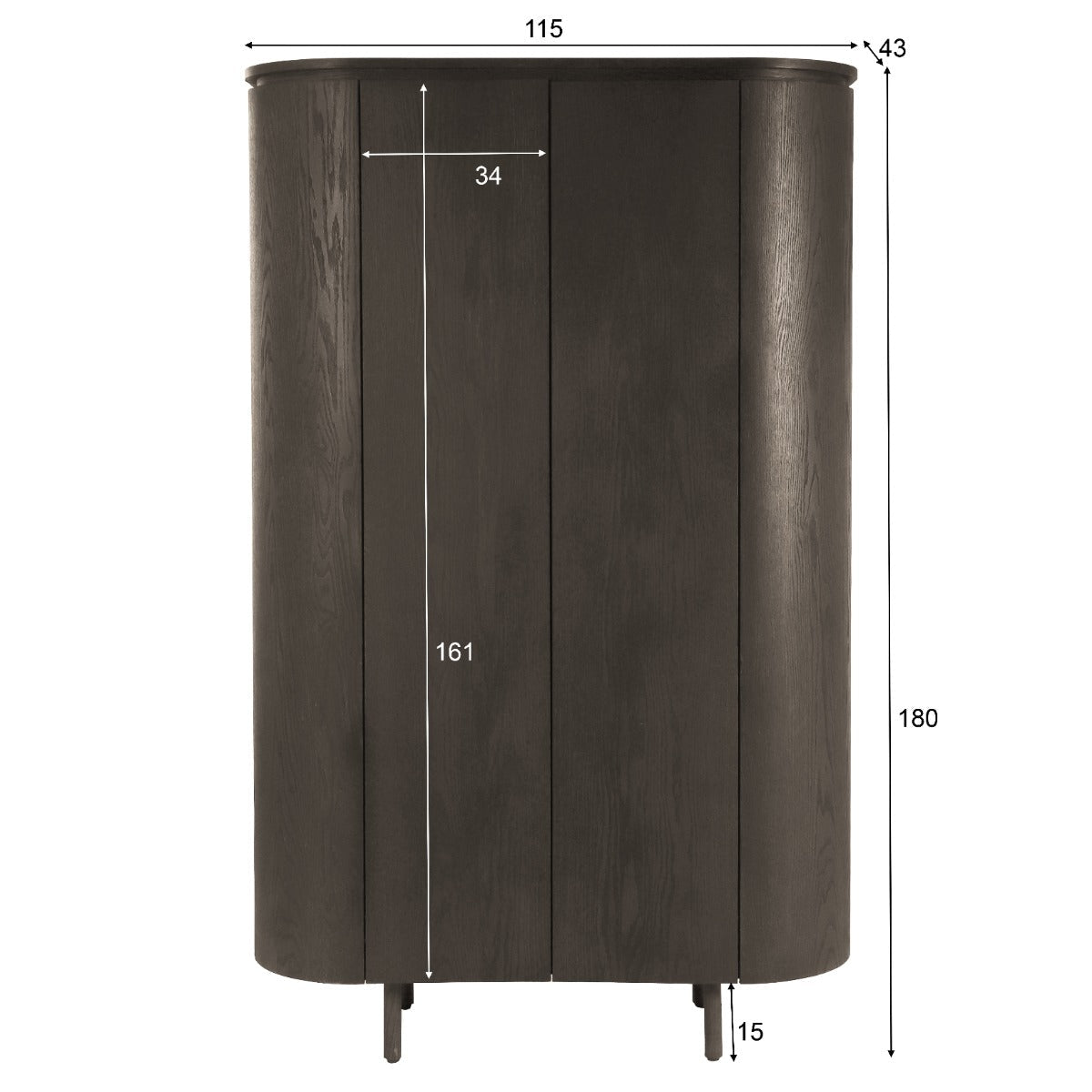 Tobago Espresso 180cm