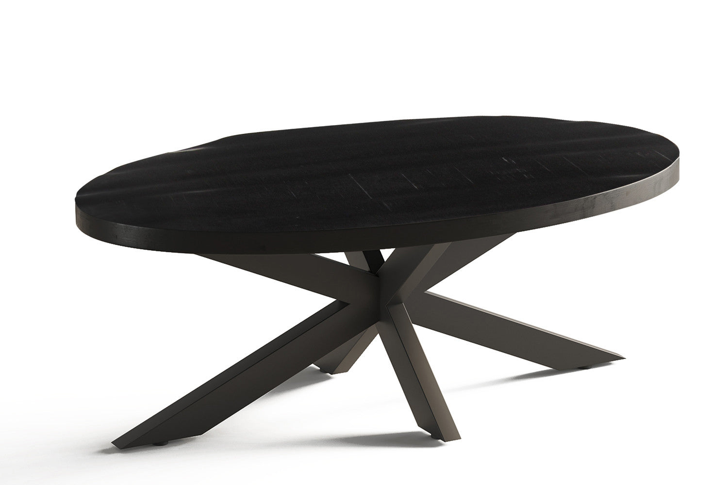 Salontafel Madeira Ovaal Mango hout zwart
