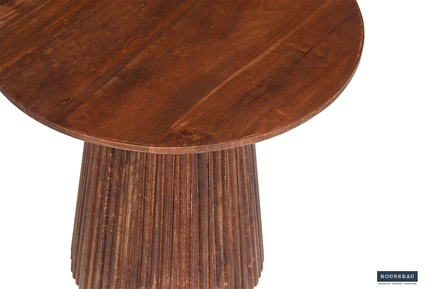 Salontafel 'Miguel' 50 cm Rond Mango hout Lichtbruin
