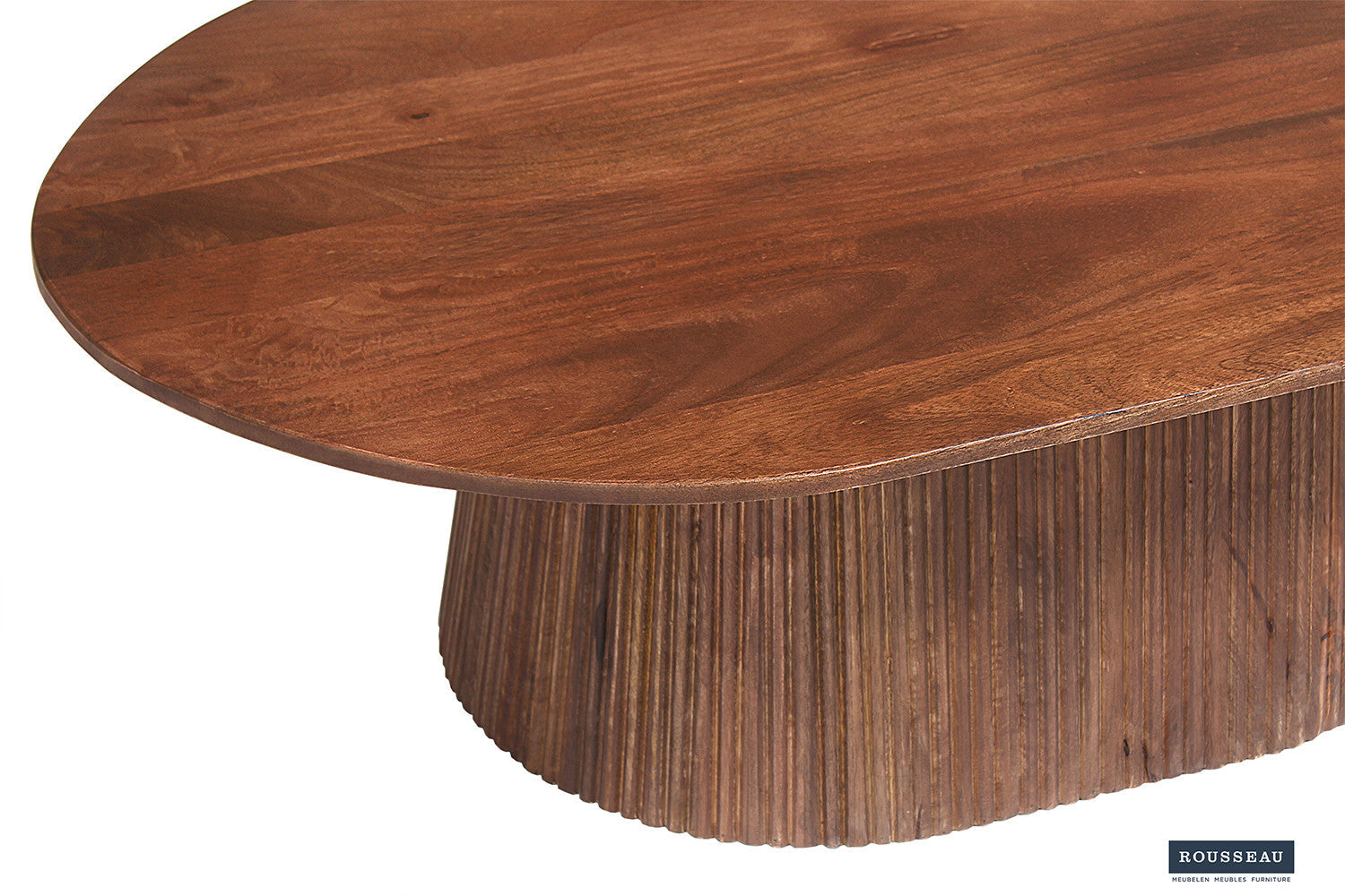 Salontafel 'Miguel' 120 cm Ovaal Mango hout Lichtbruin
