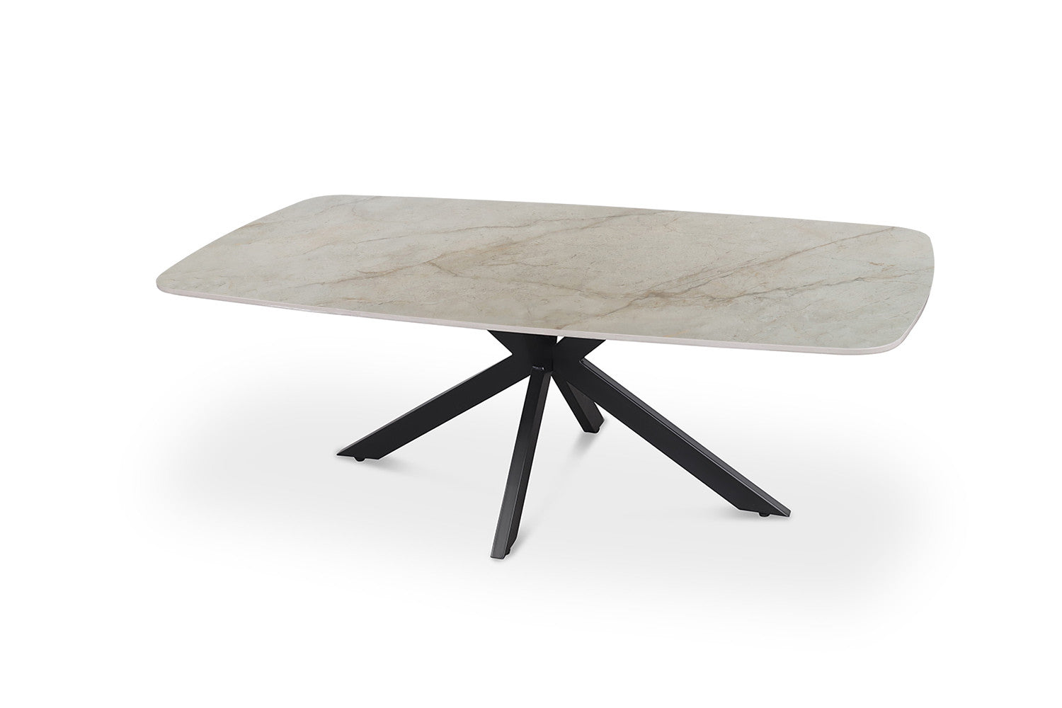 Salontafel 'Apollo' 130 cm Deens Ovaal Glanzend Steen Shakespeare Beige
