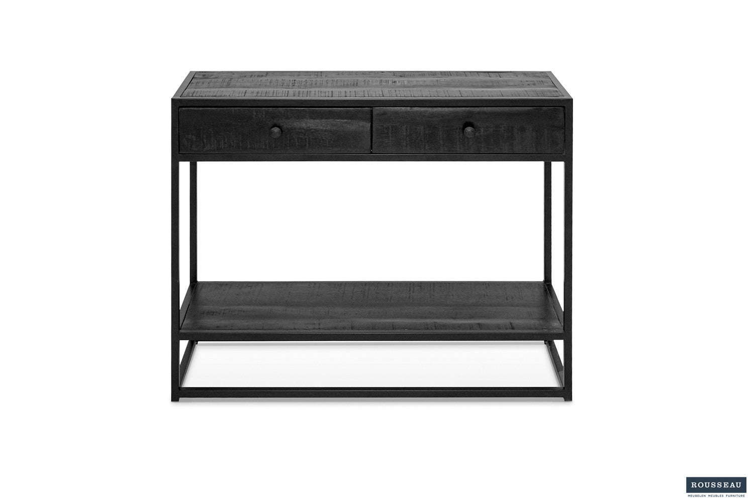 Wandtafel Ace Mango hout Zwart