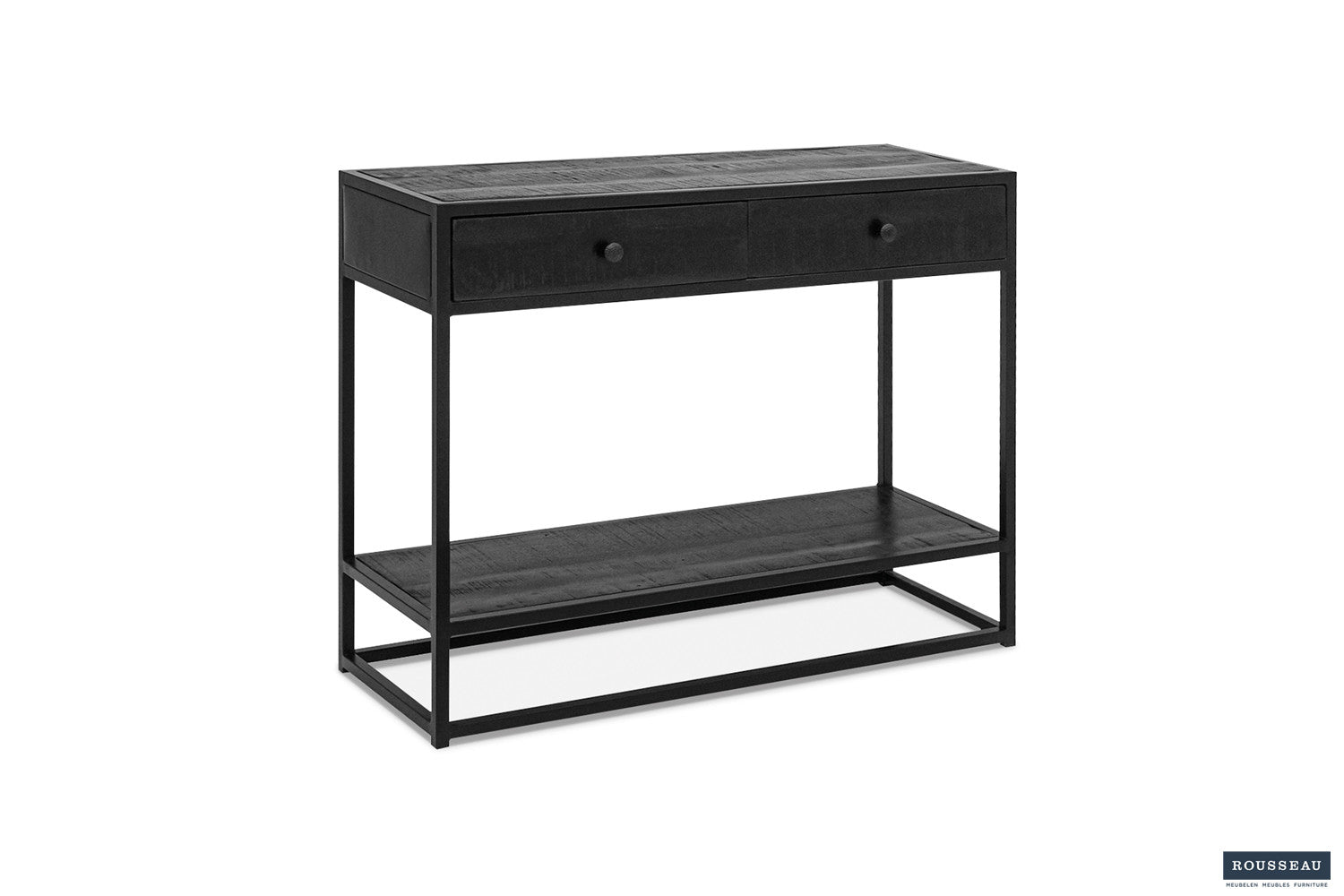 Wandtafel Ace Mango hout Zwart