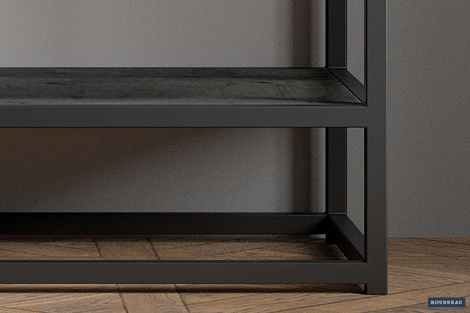 Wandtafel Ace Mango hout Zwart