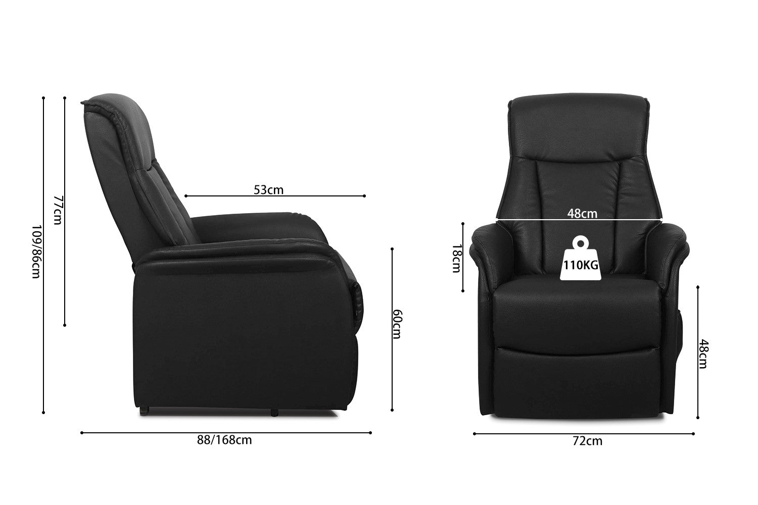 Electrische fauteuil met lift Miami