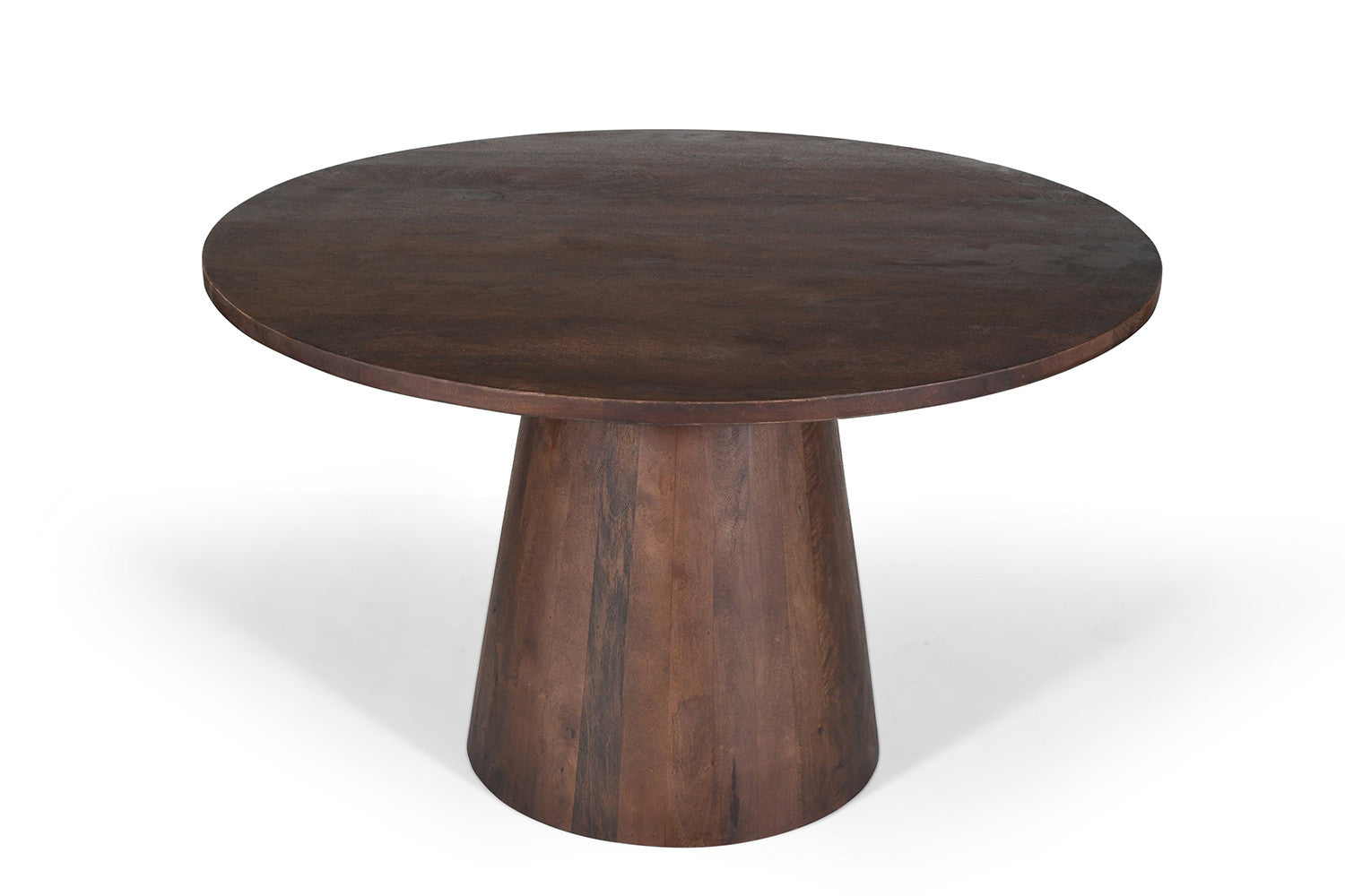 Tafel 'Tommy' 130 cm Rond Mango hout  Bruin