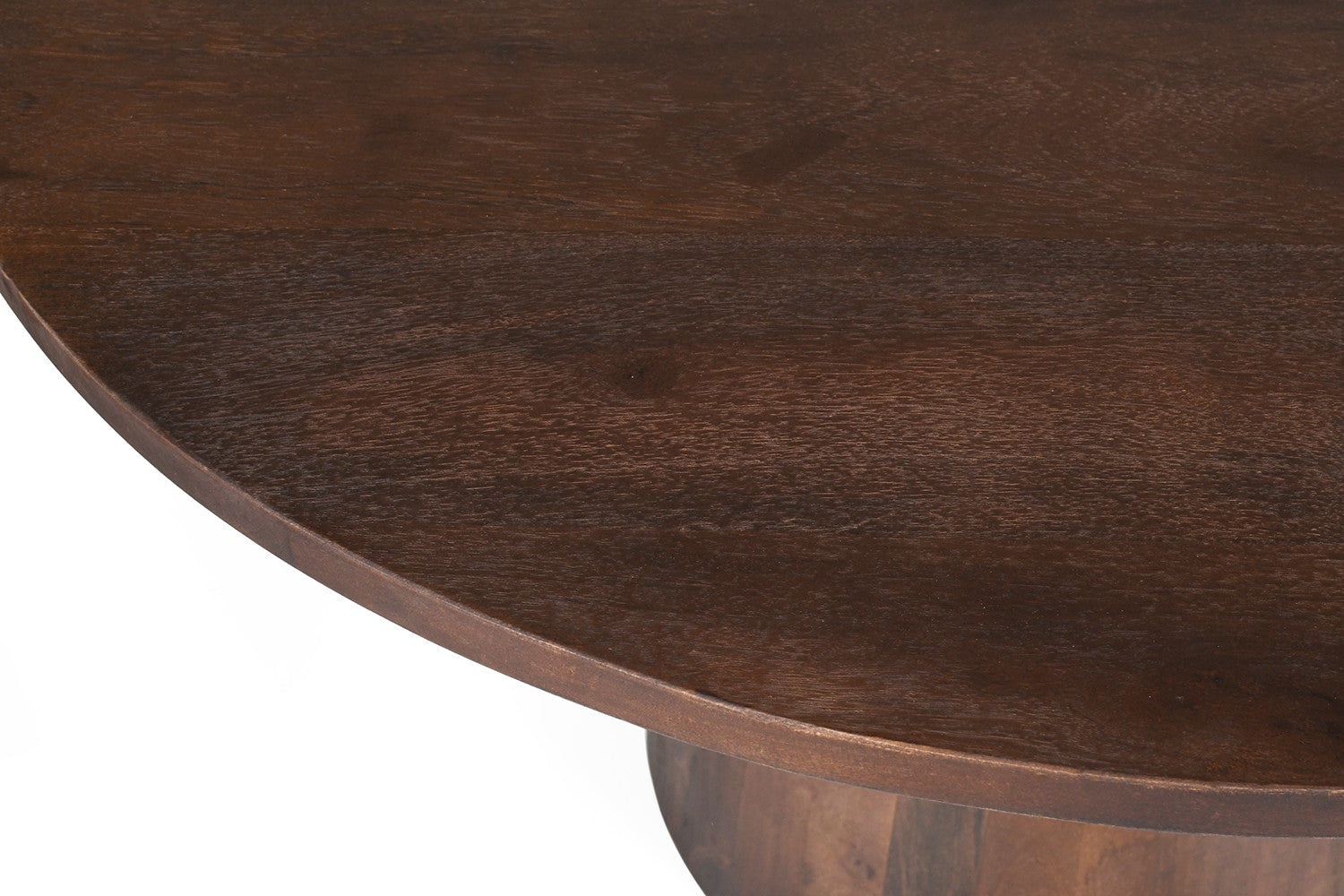 Tafel 'Tommy' 130 cm Rond Mango hout  Bruin