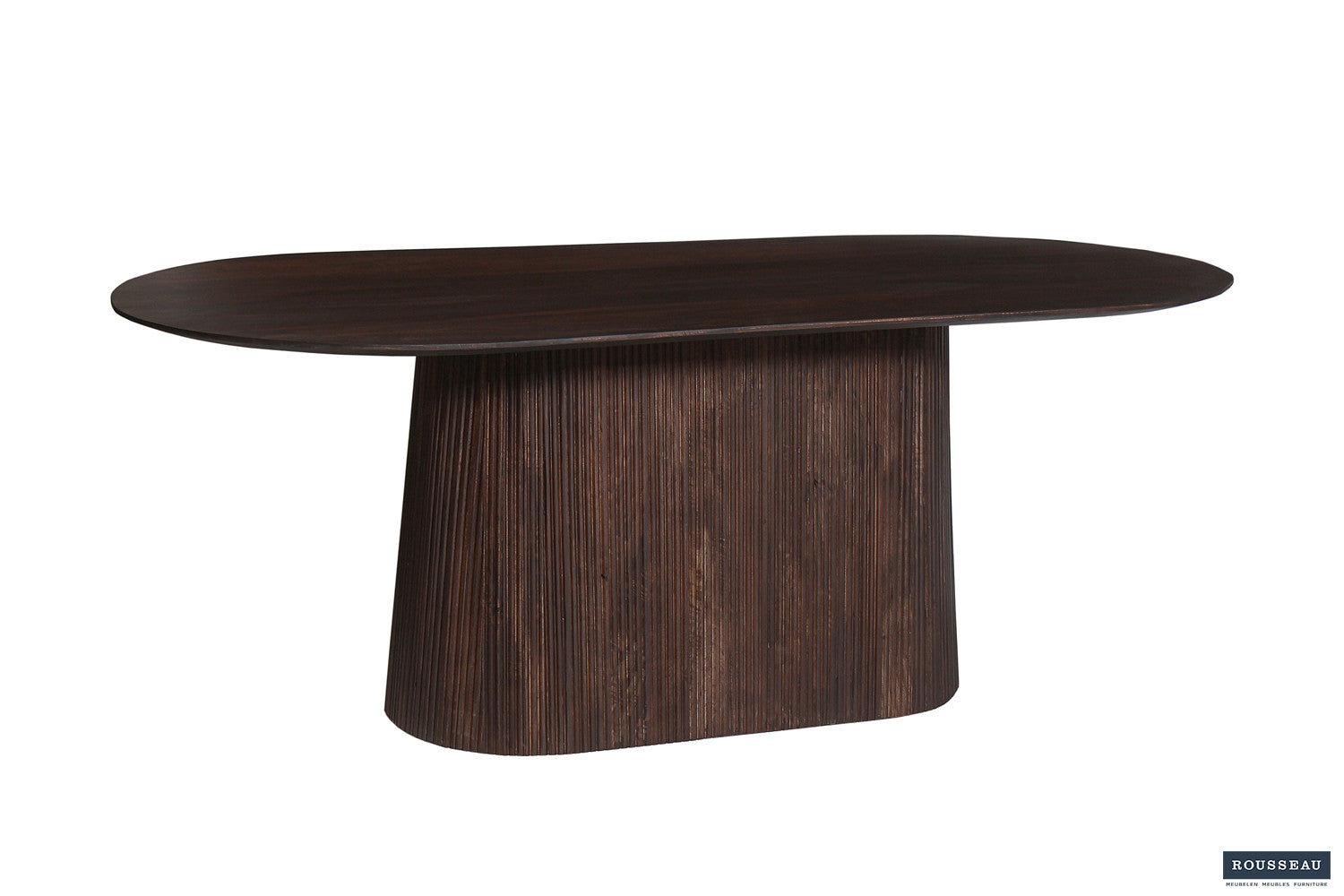 Tafel 'Miguel' 200 cm Ovaal Mango hout Donkerbruin