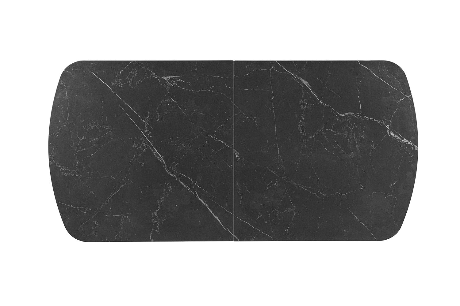 NEW - Uitschuifbare tafel 'Hestia' 180-220 cm Deens Ovaal Steen Zwart