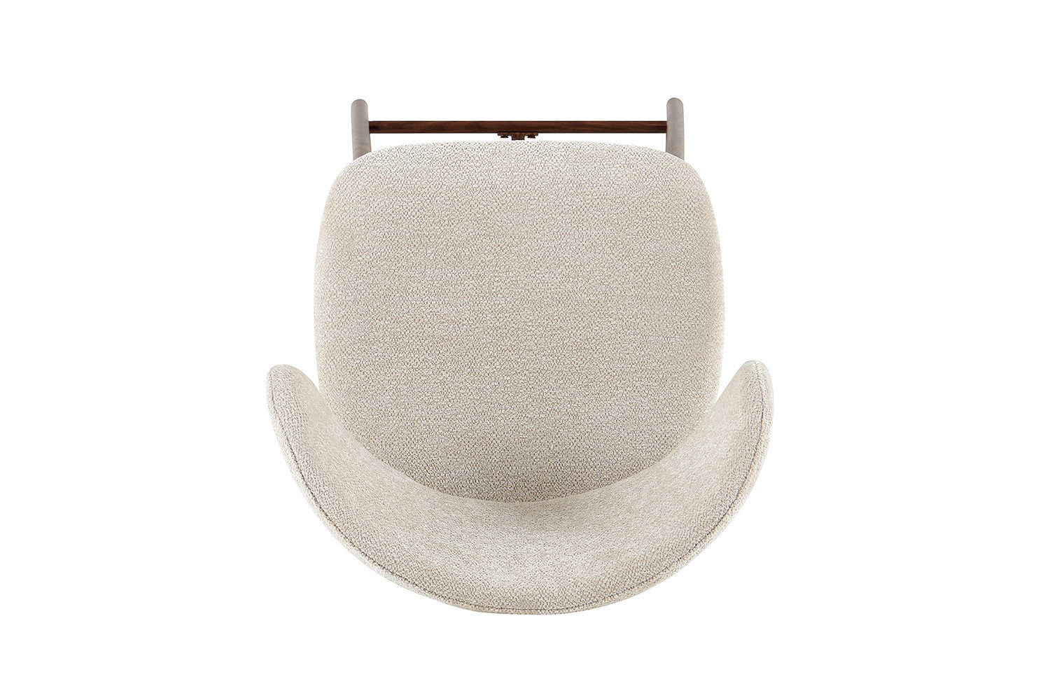 Counterstoel 'Coco' Walnoot - Stof Raven 24 Beige