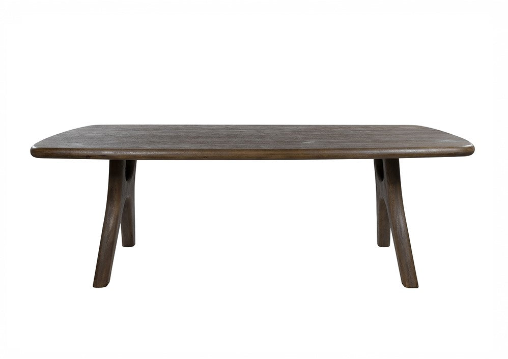 Eetkamertafel 240, langwerpig met ronde hoeken, Mango Espresso Brown