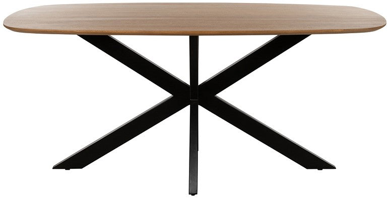 Eetkamertafel deens ovaal 210, Mango Smooth Natural