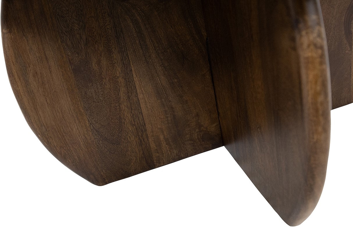Bijzettafel Ø50, Mango Brown Walnut