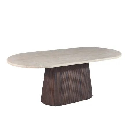 Desio eettafel in bruin