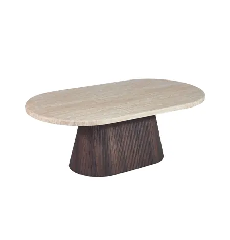 Desio ovale salontafel in bruin