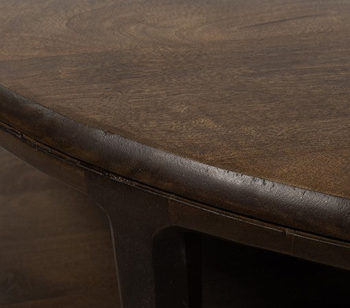 Bijzettafel Ø50 in Mango Brown Walnut