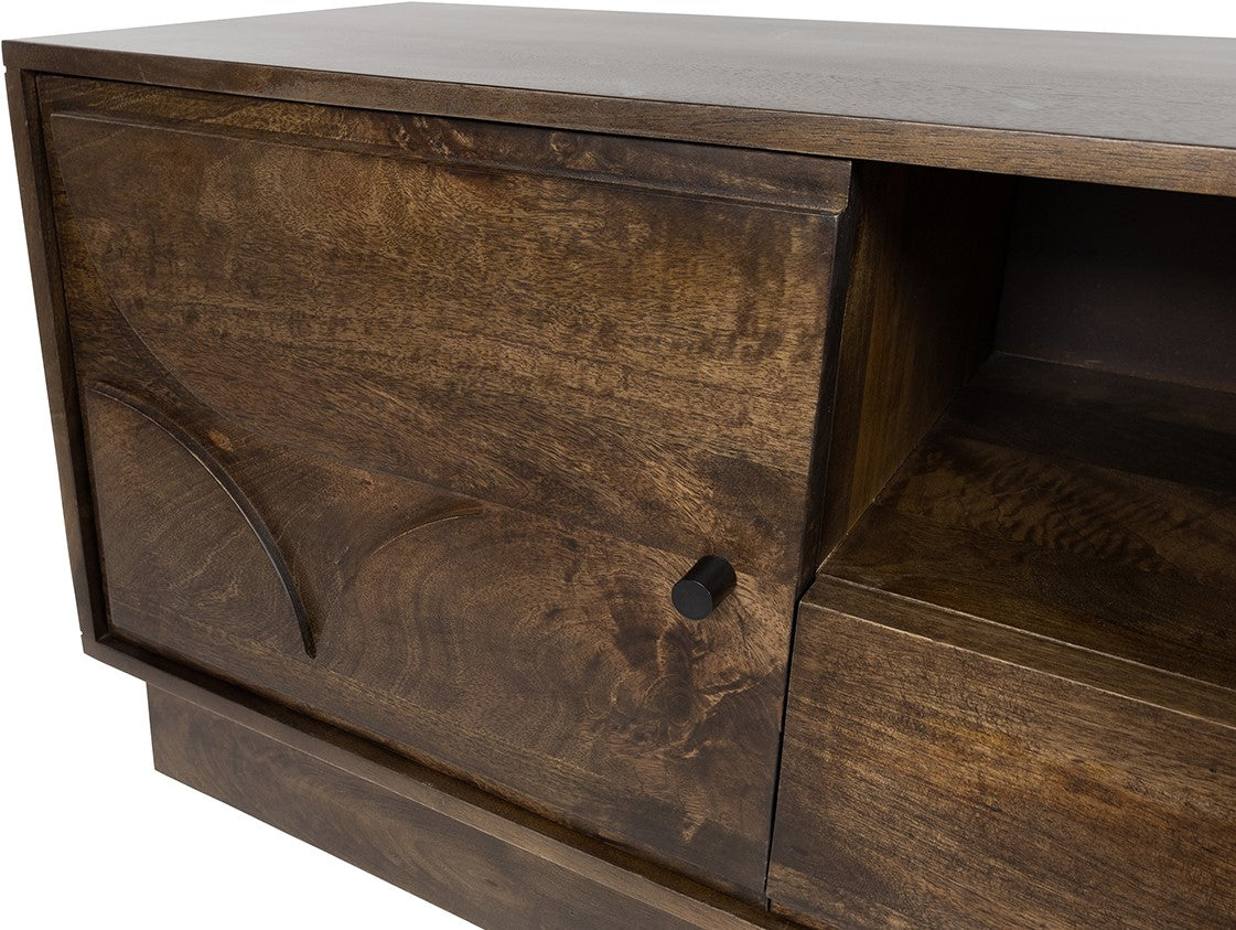 TV dressoir 190 cm in Mango Brown Walnut