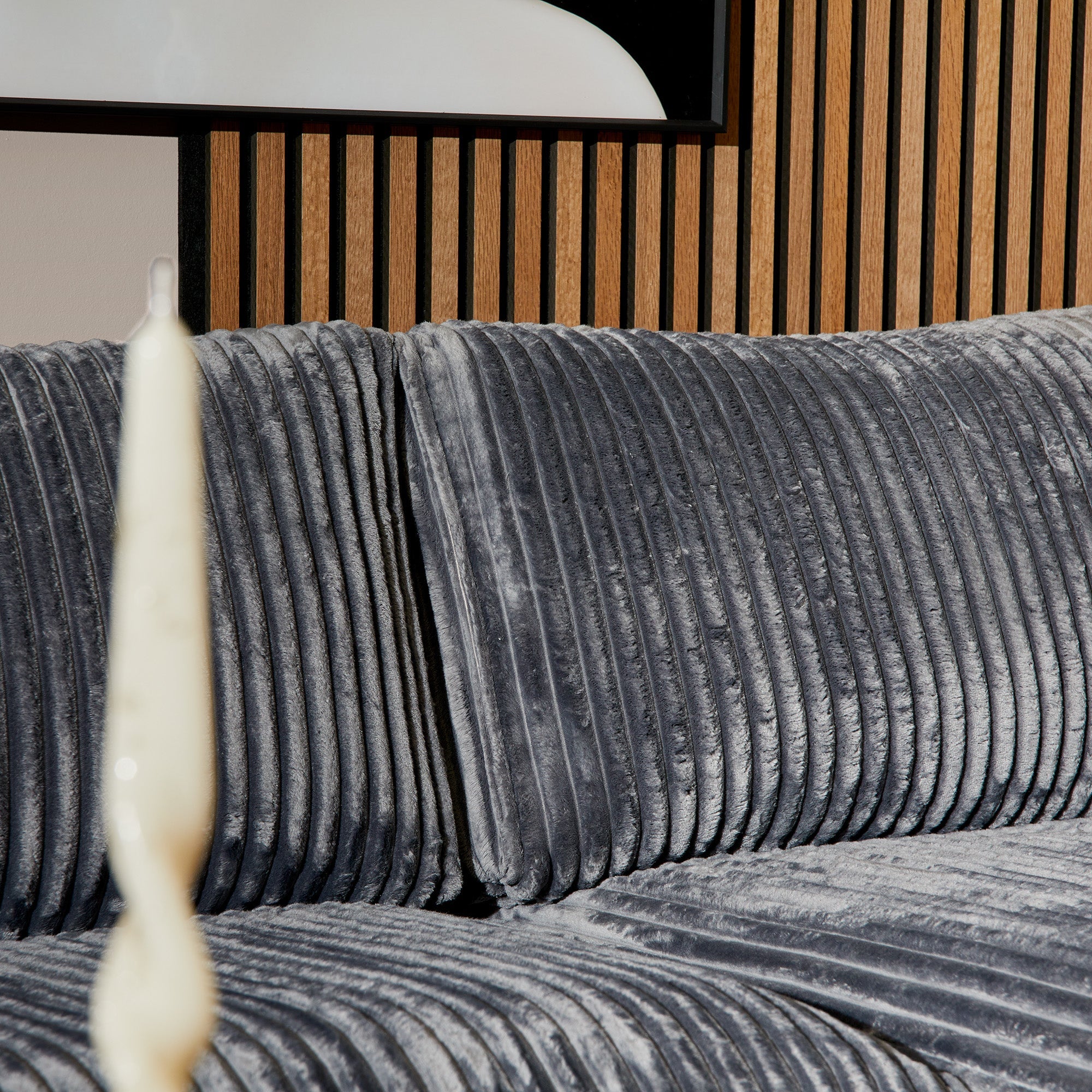 Hoekbank eddy | Divan Links + 2,5 zits | Antraciet