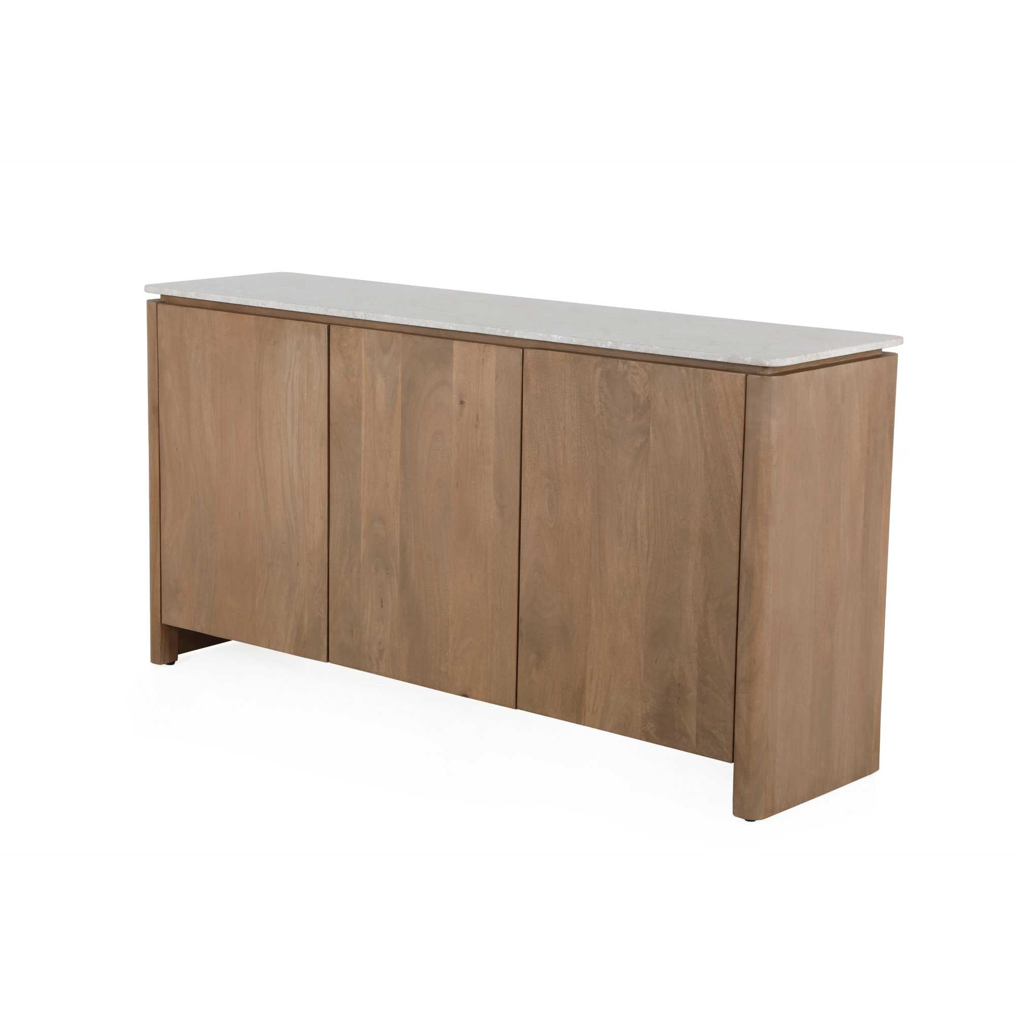 Bovenblad Tv meubel Dallas Beige Marmer 165 cm