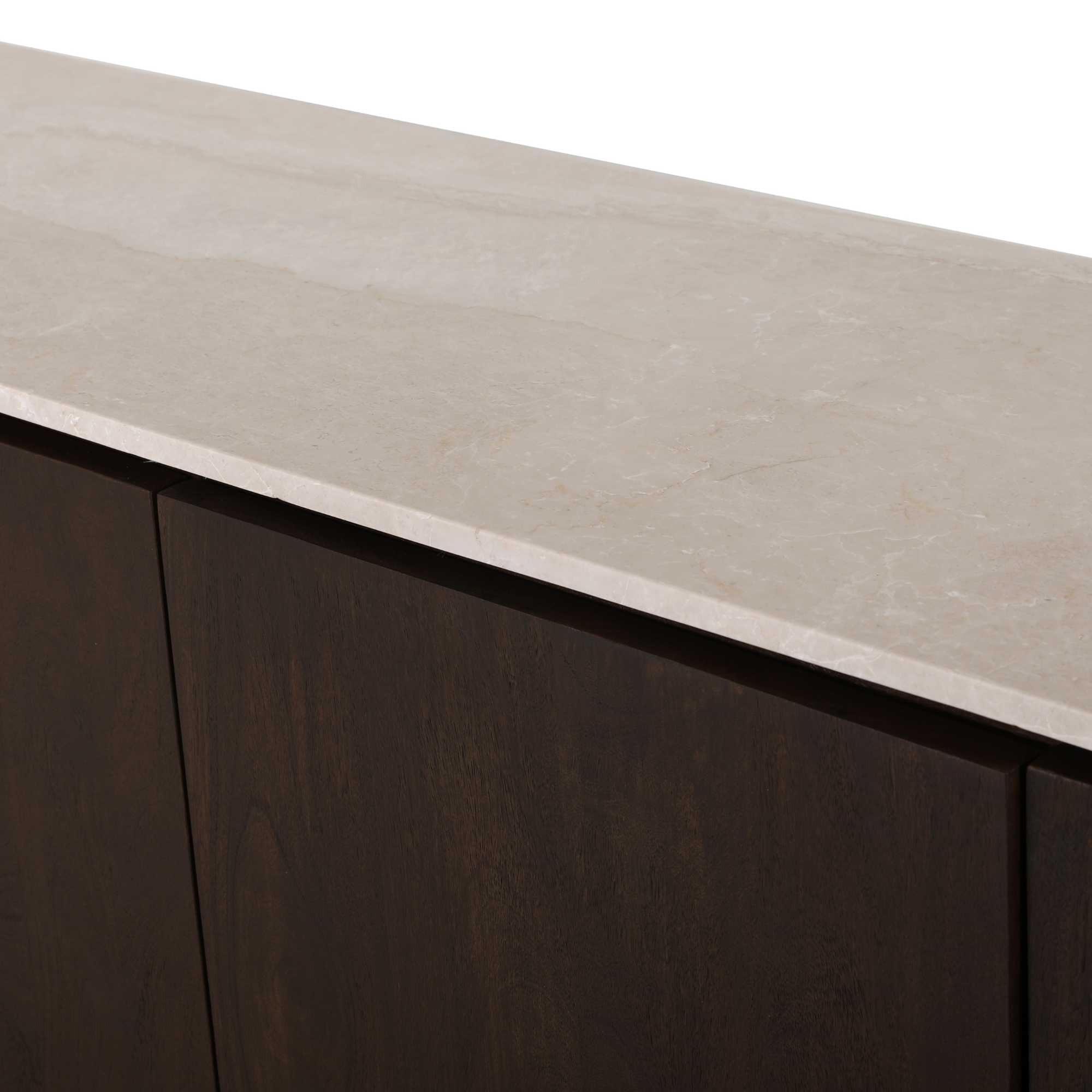 Bovenblad Tv meubel Dallas Beige  Marmer 210 cm
