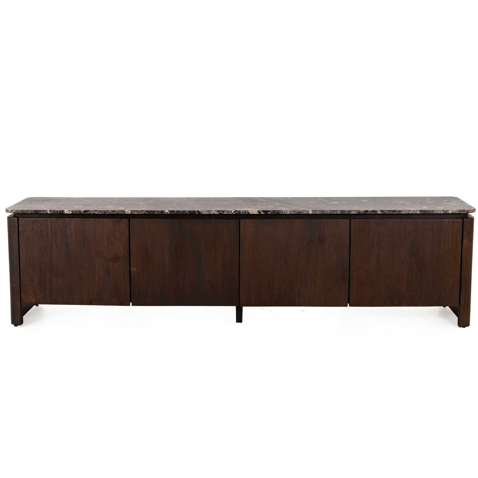 Bovenblad Tv meubel Dallas Bruin Marmer 210 cm