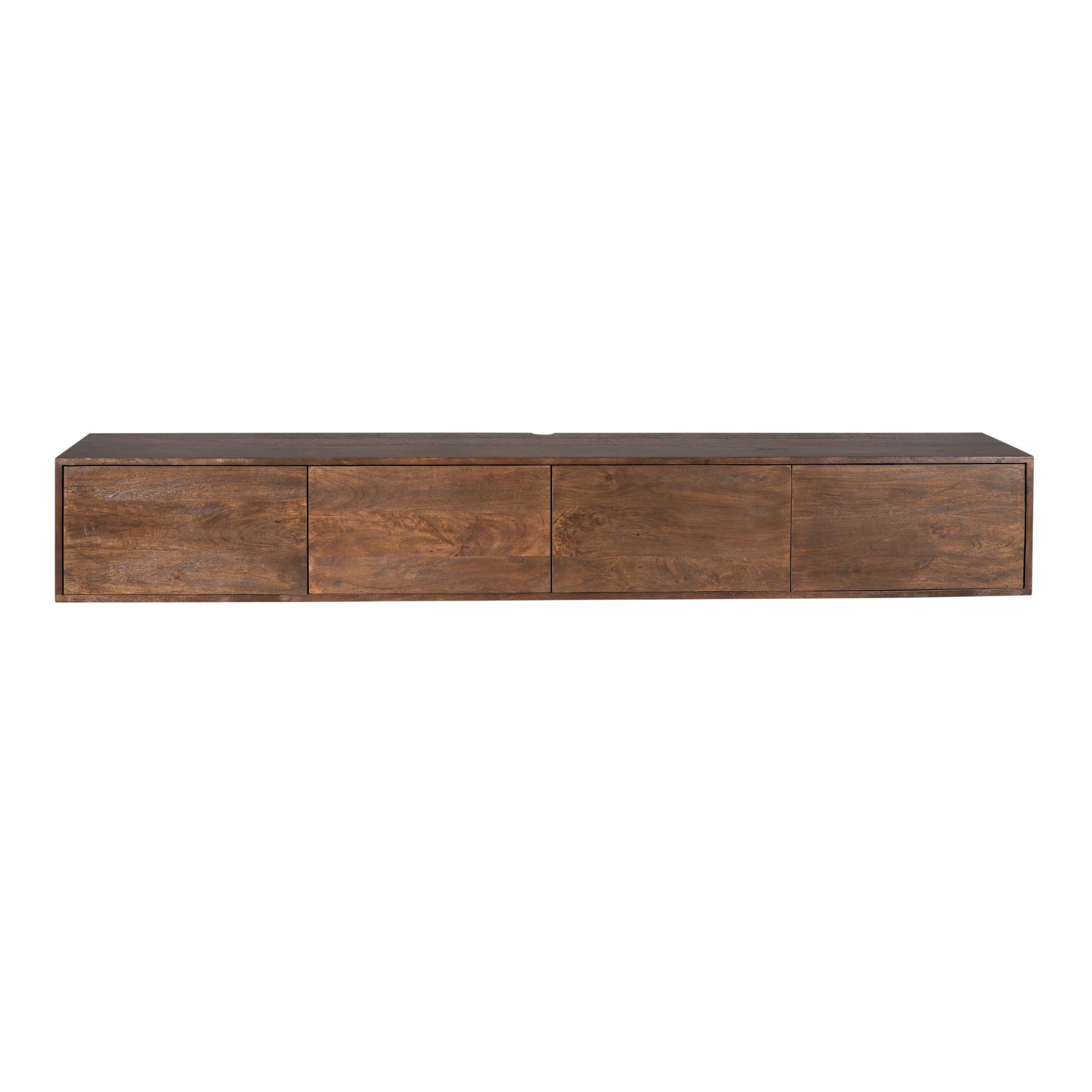 Zwevend tv meubel Vision bruin | 240 cm