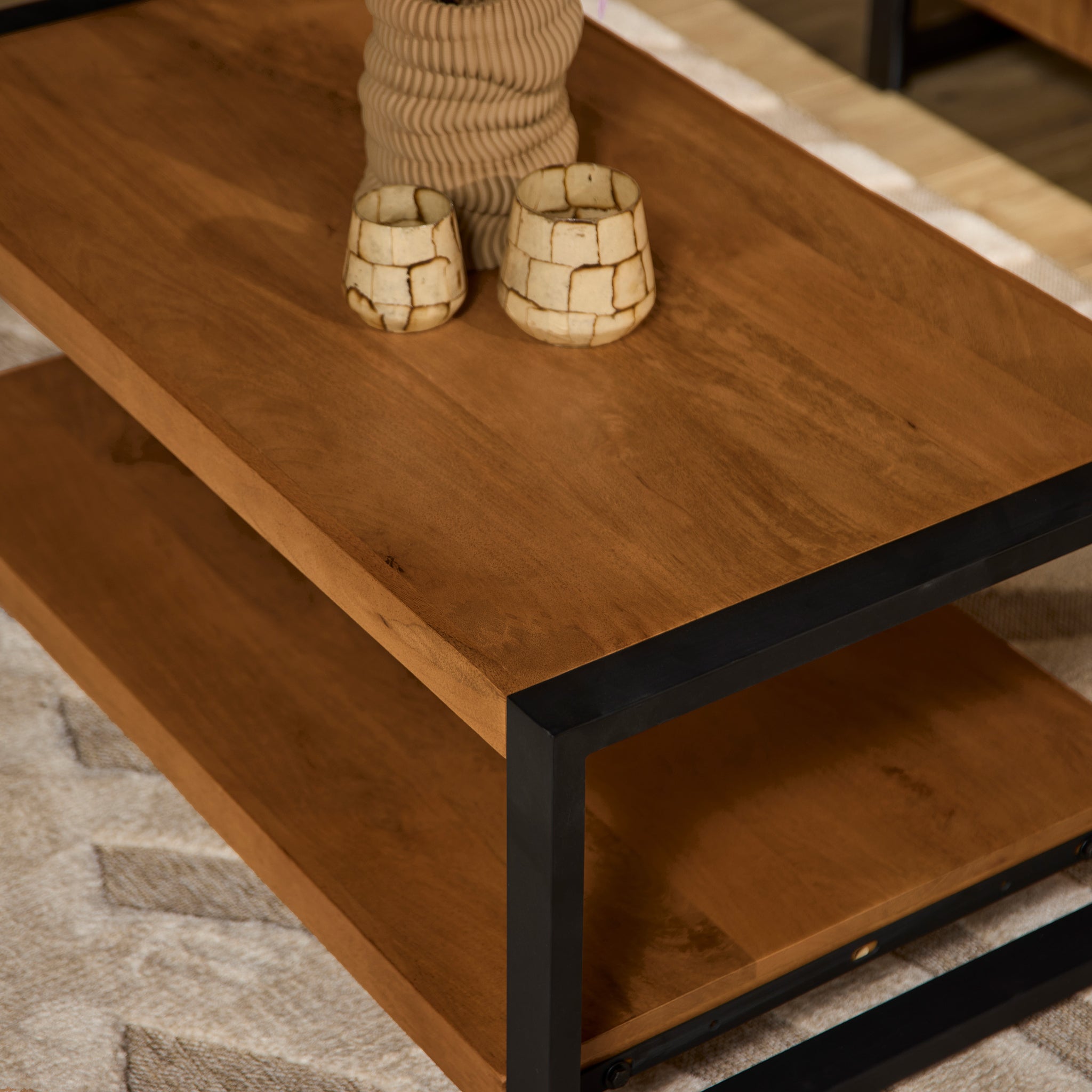 Salontafel Boaz met onderblad | 110 cm