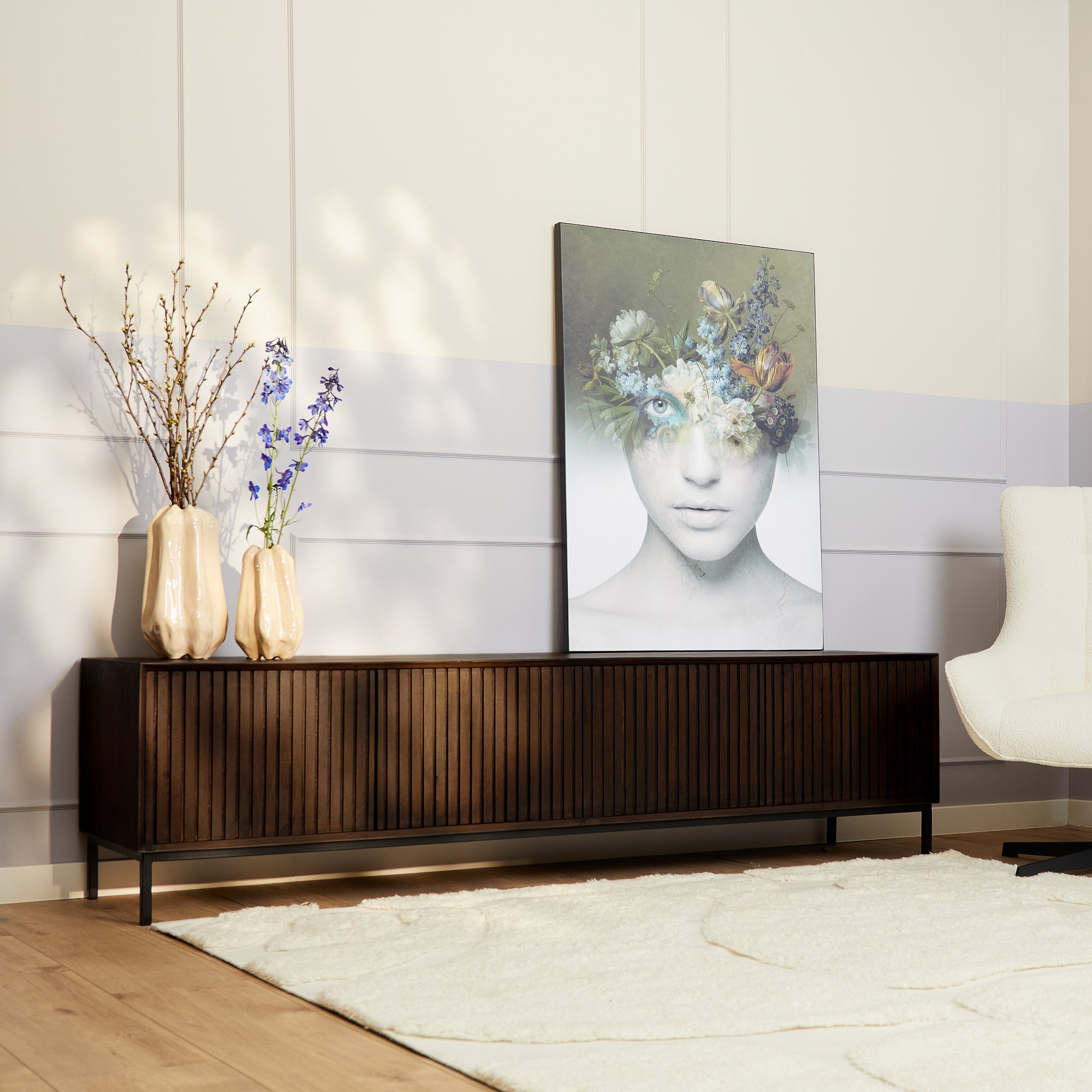 Tv meubel Madison bruin | 210 cm