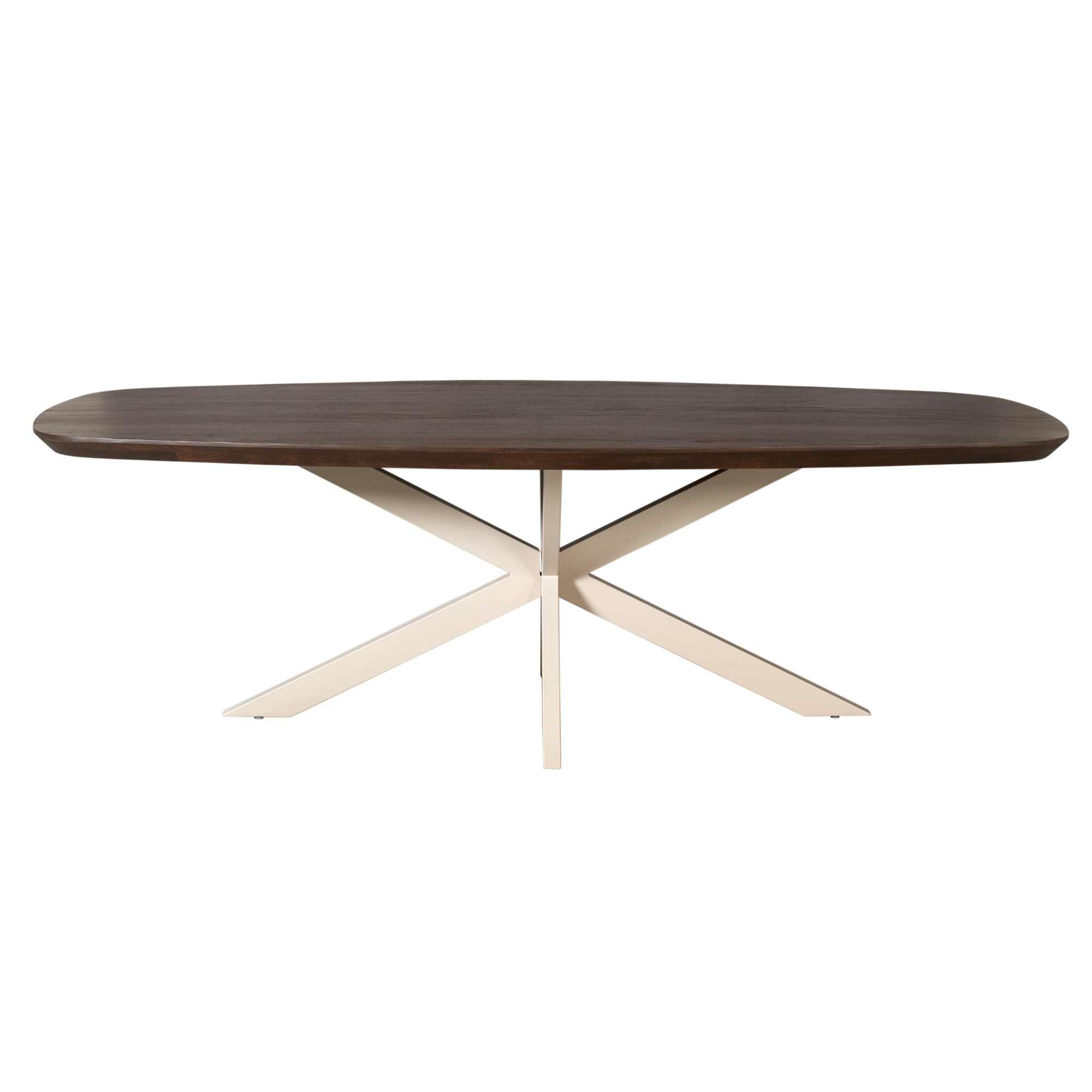 Eettafel Madison Brown | 280 cm | Deens Ovaal | Poot Sand