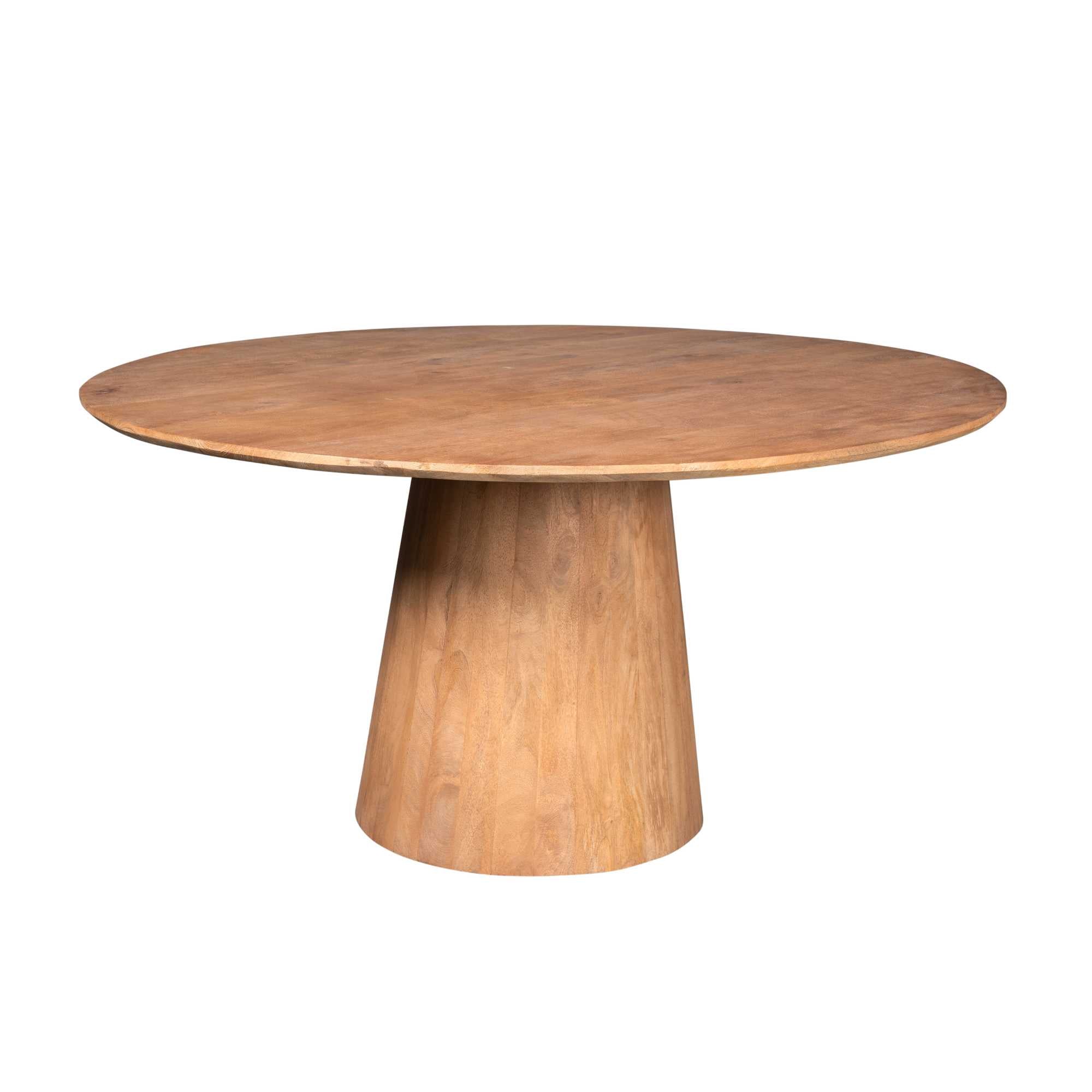 Eettafel Madison Natural | 130 cm | Kolom Poot
