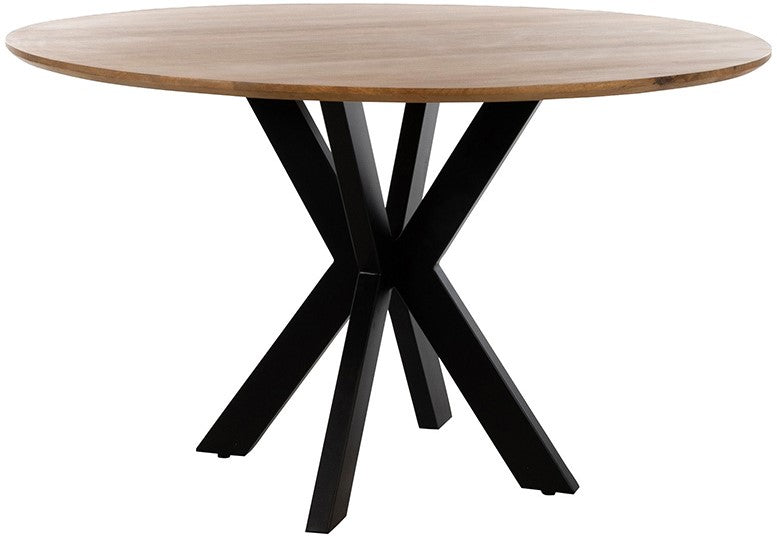 Eetkamertafel Ø130, Mango Smooth Natural