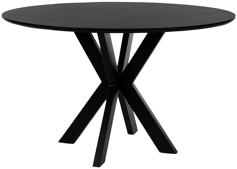 Eetkamertafel Ø130, Acacia Black